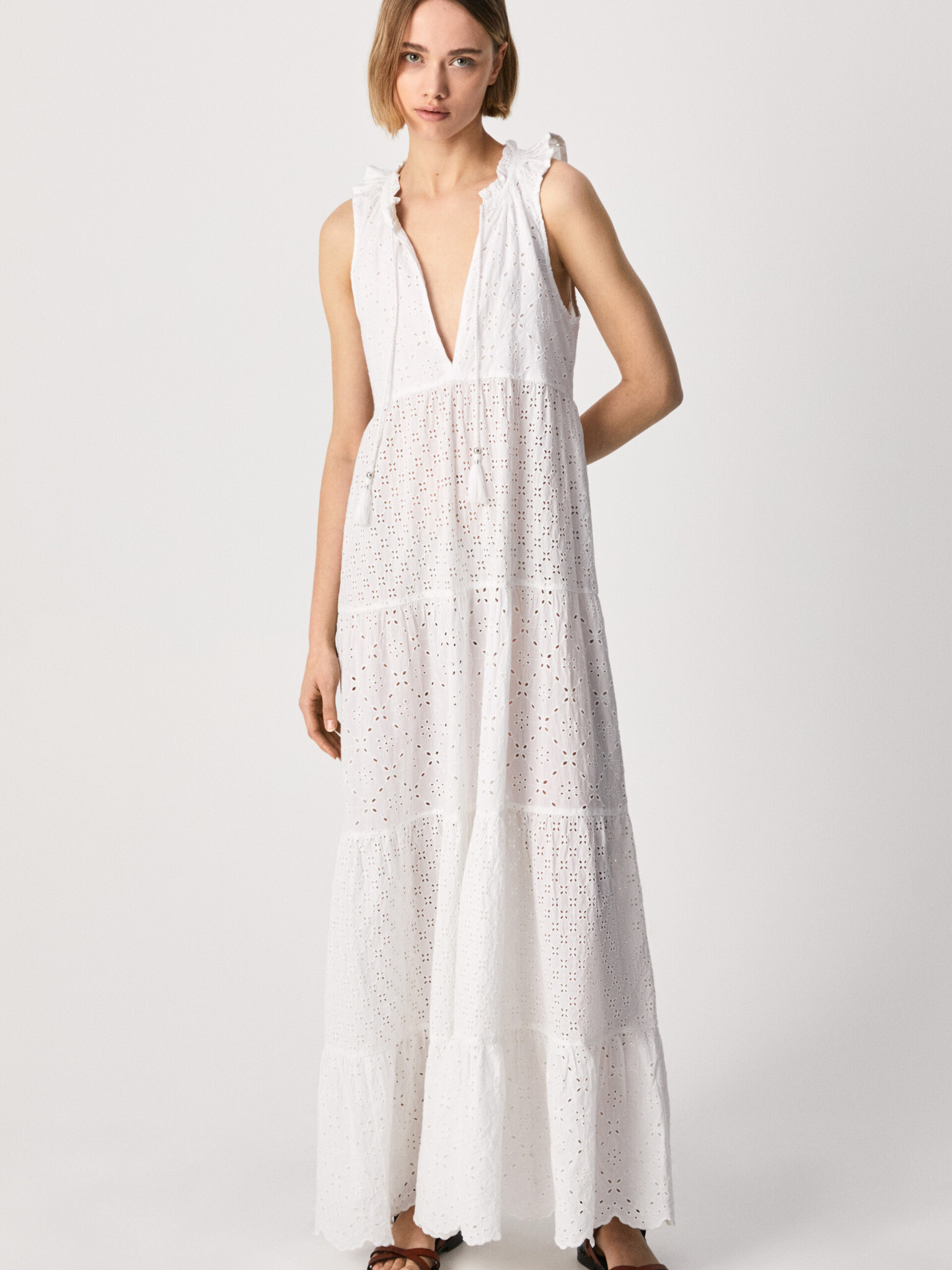 Pepe Jeans Nathan Dresses White - Pepit.gr