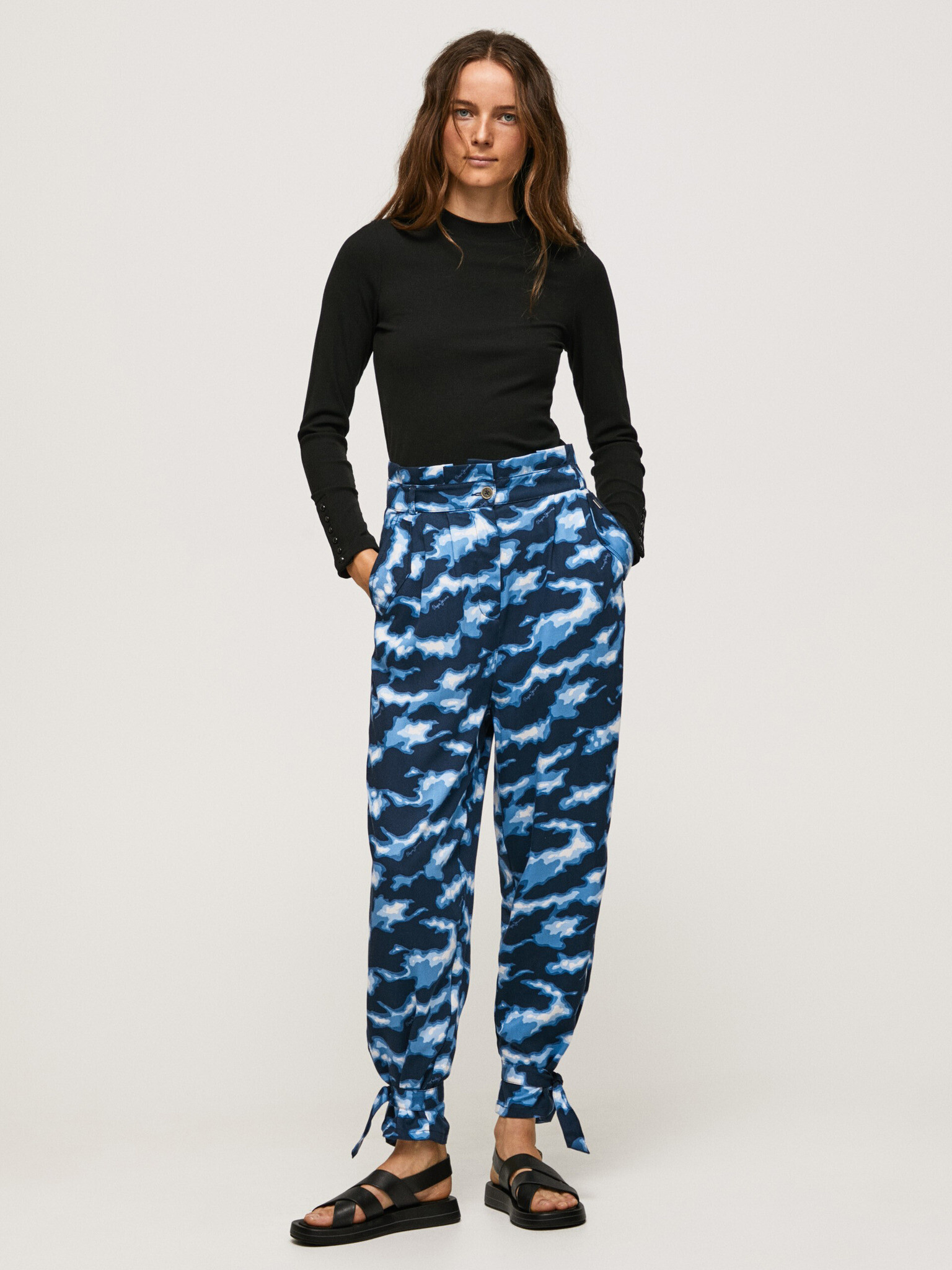 Pepe Jeans Trousers Blue - Pepit.gr