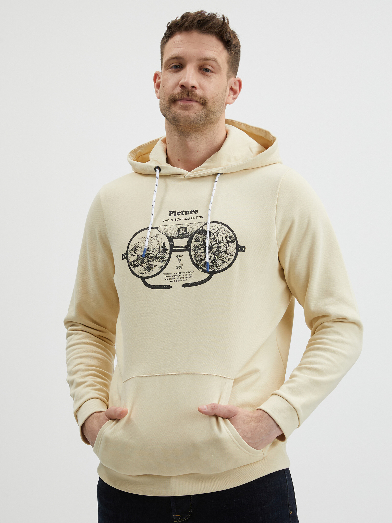 Picture Glasses Sweatshirt Beige - Pepit.gr