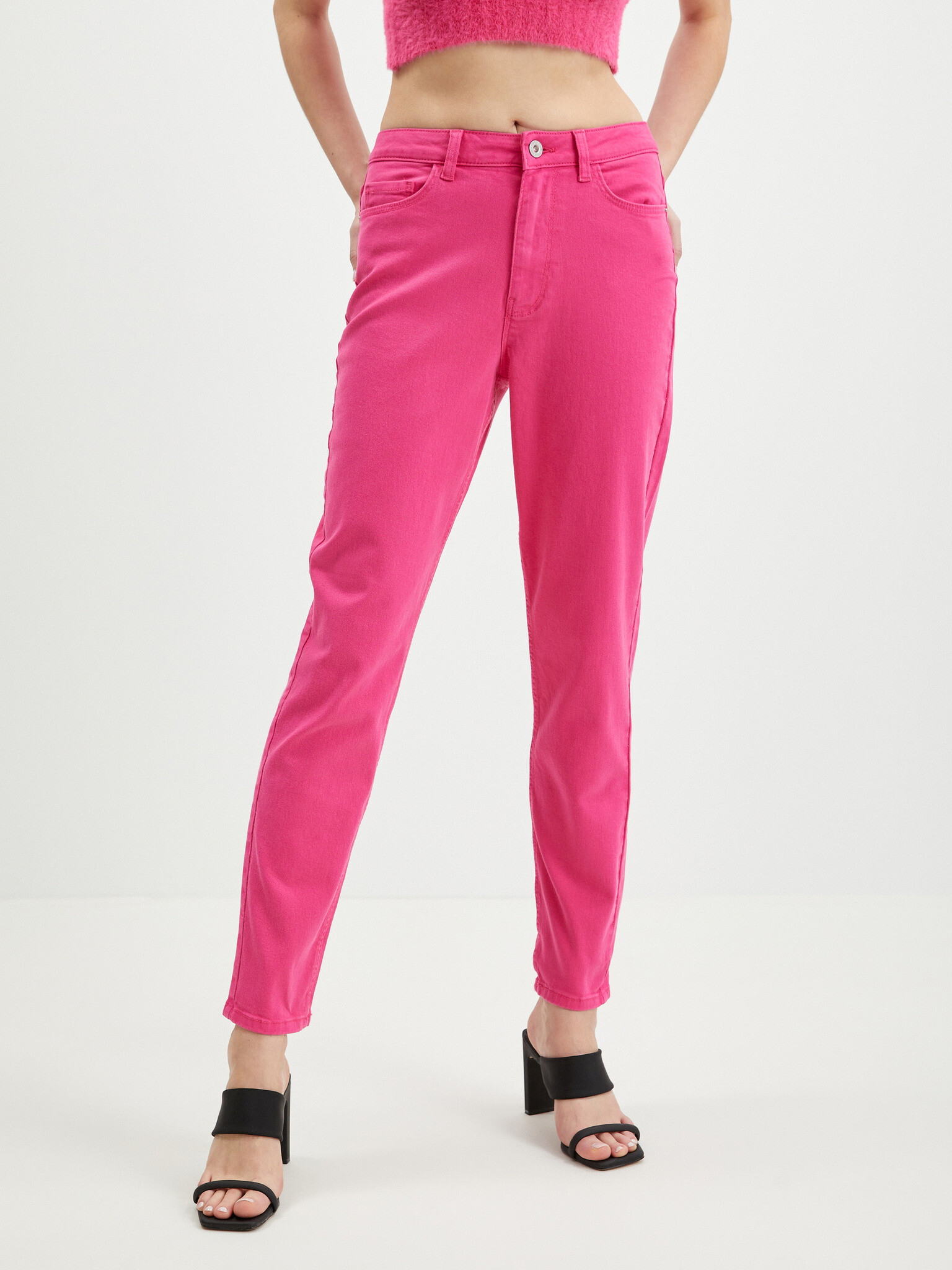 Pieces Kesia Jeans Pink - Pepit.gr