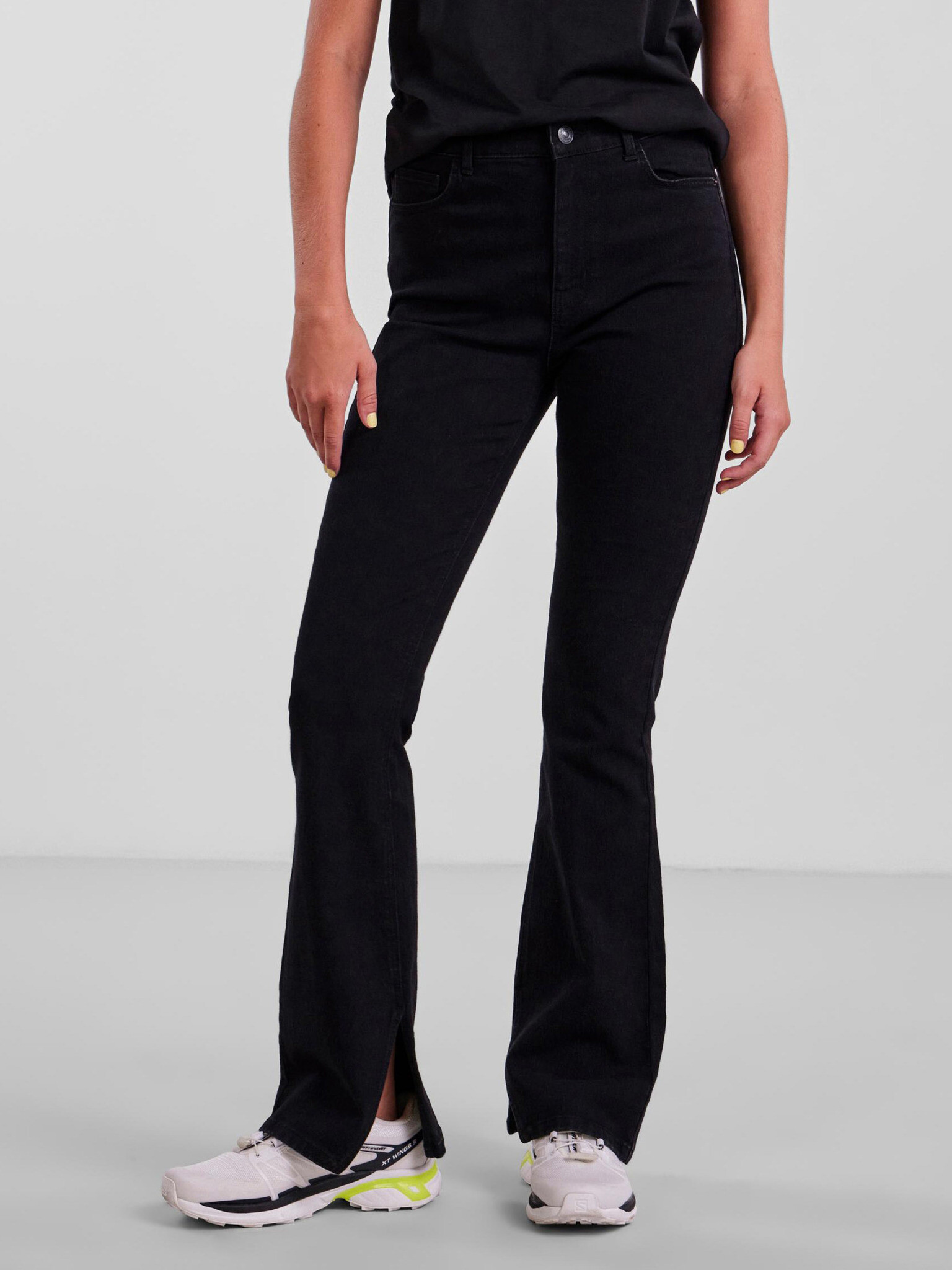 Pieces Peggy Jeans Black - Pepit.gr