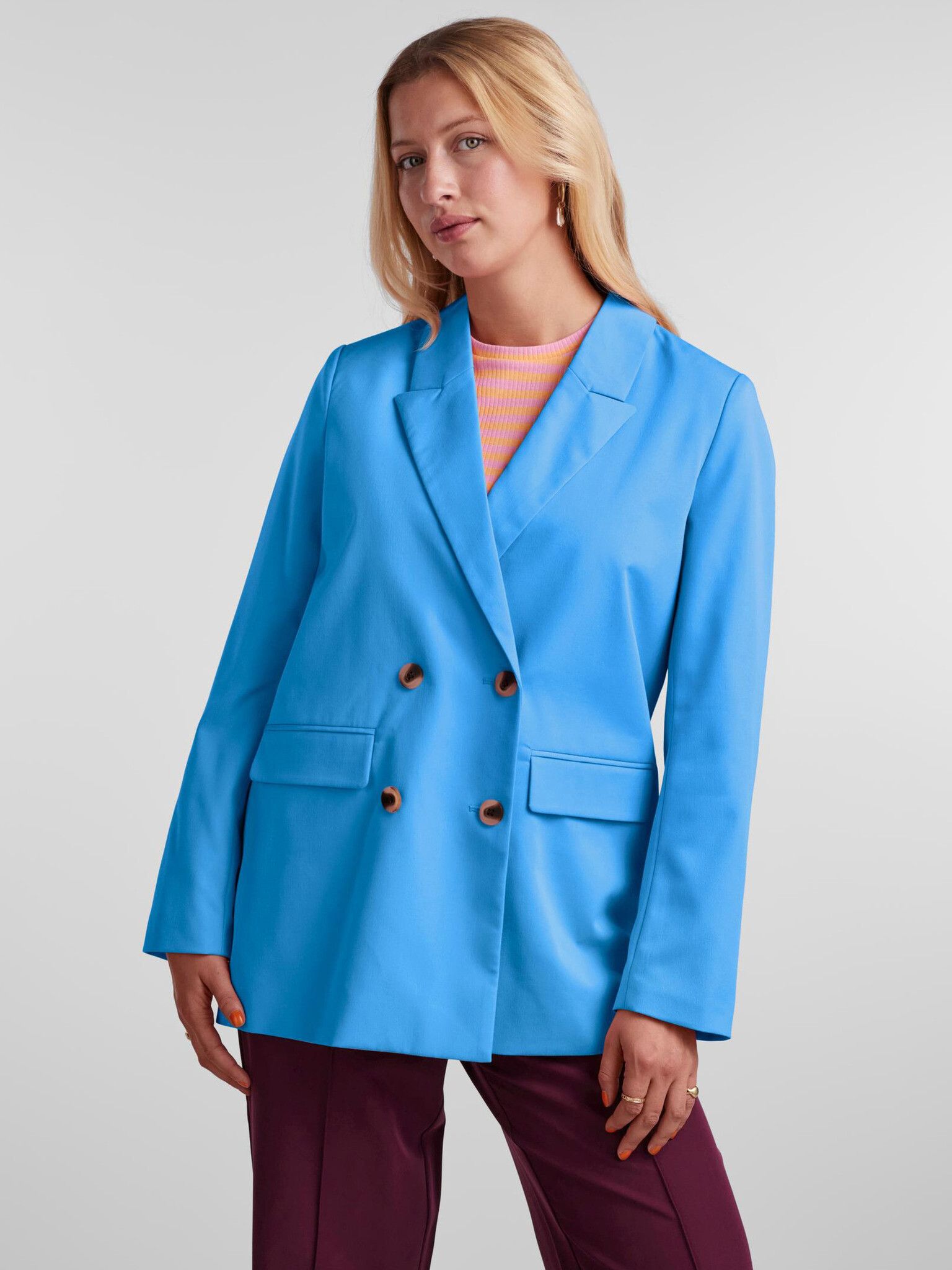 Pieces Thelma Jacket Blue - Pepit.gr