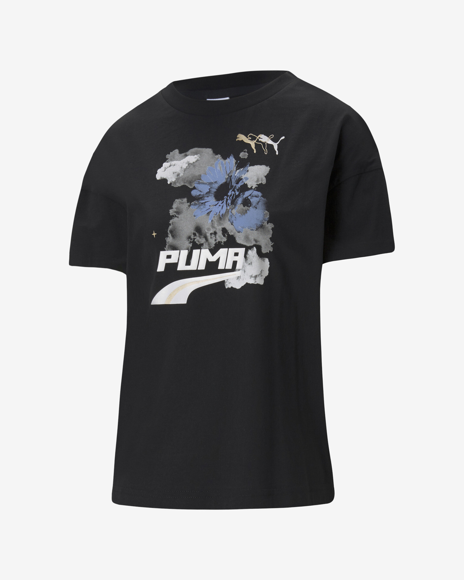 Puma Evide Graphic T-shirt Black - Pepit.gr