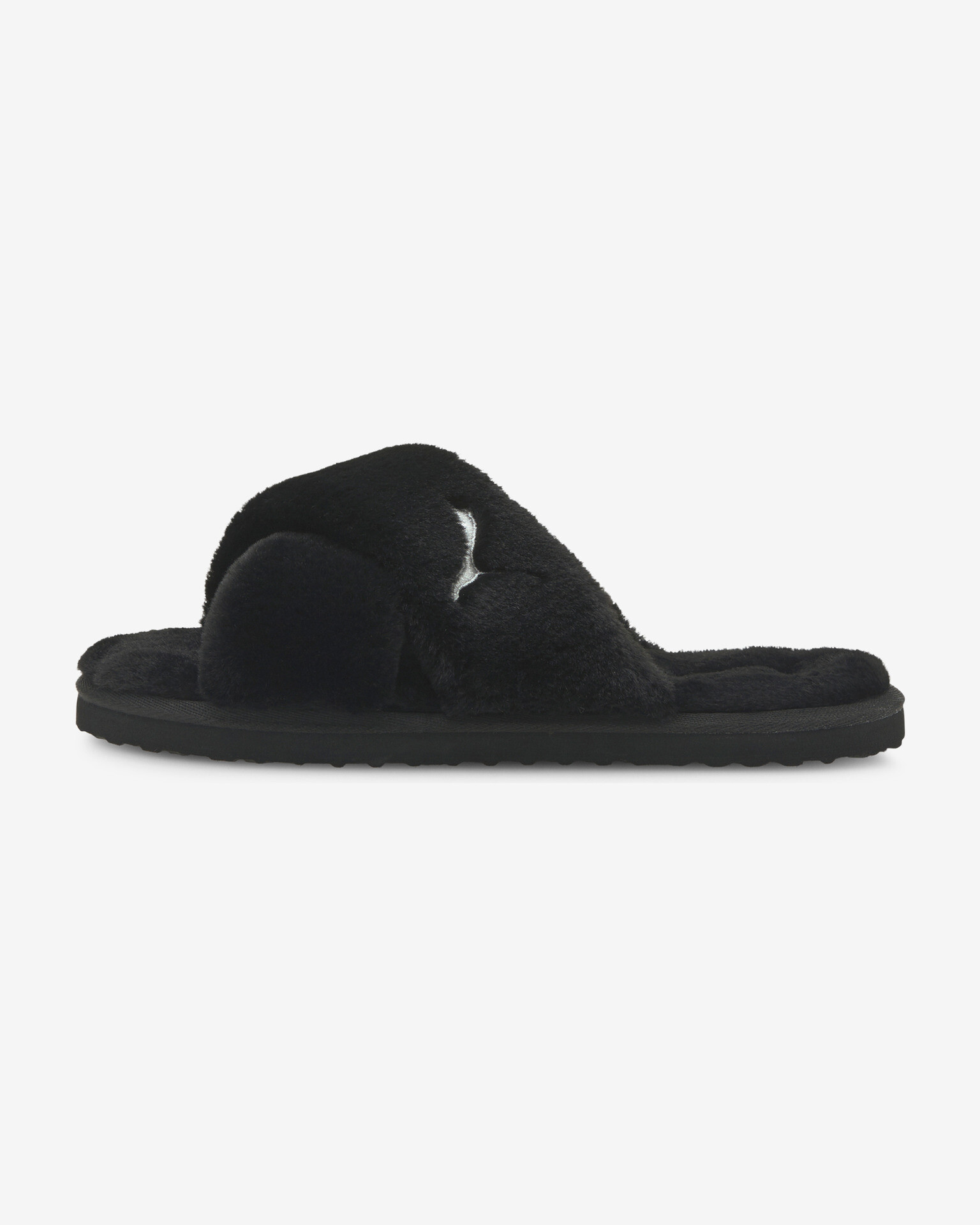 Puma Fluff x Strap Slippers Black - Pepit.gr