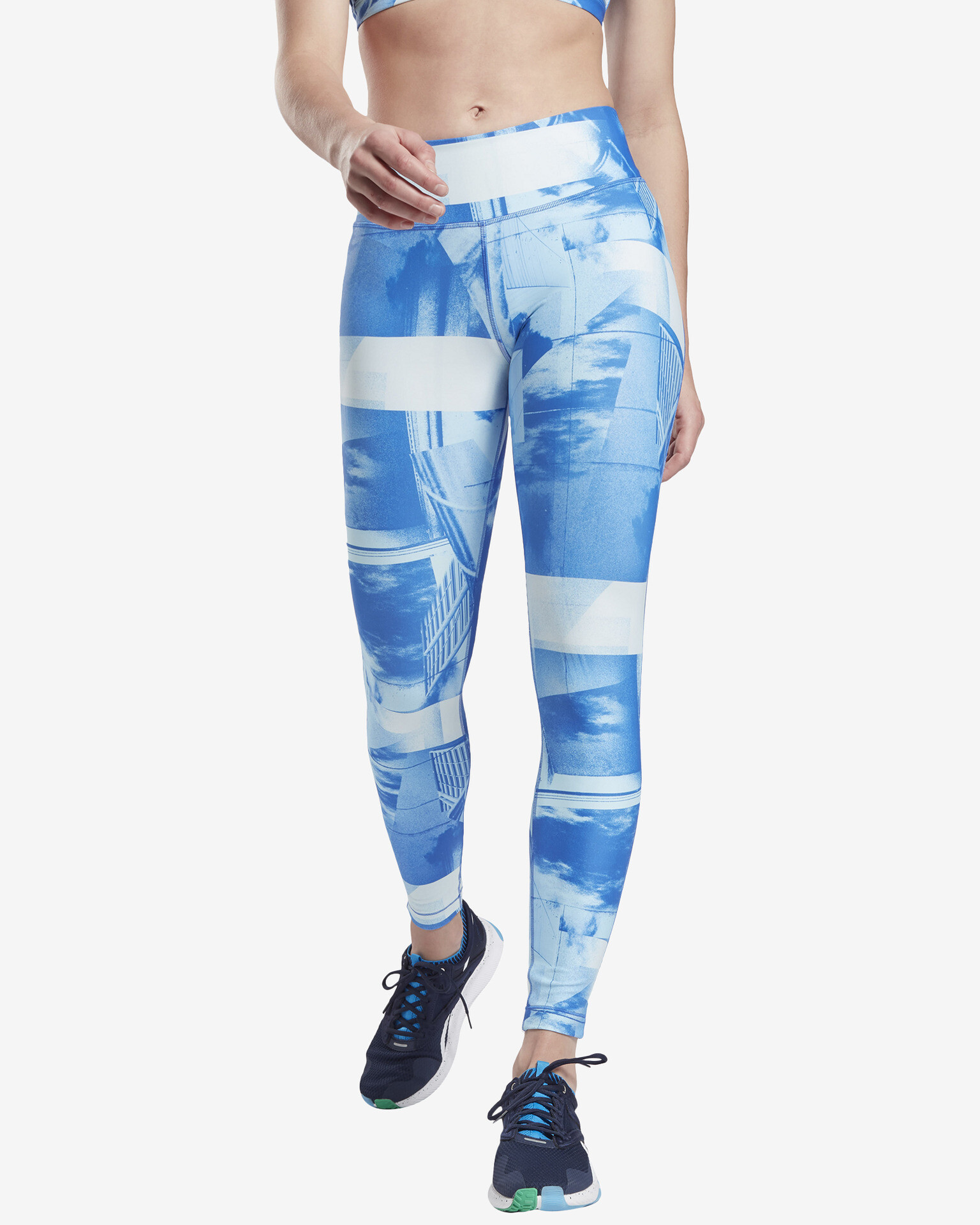 Reebok Lux Bold Leggings Blue - Pepit.gr