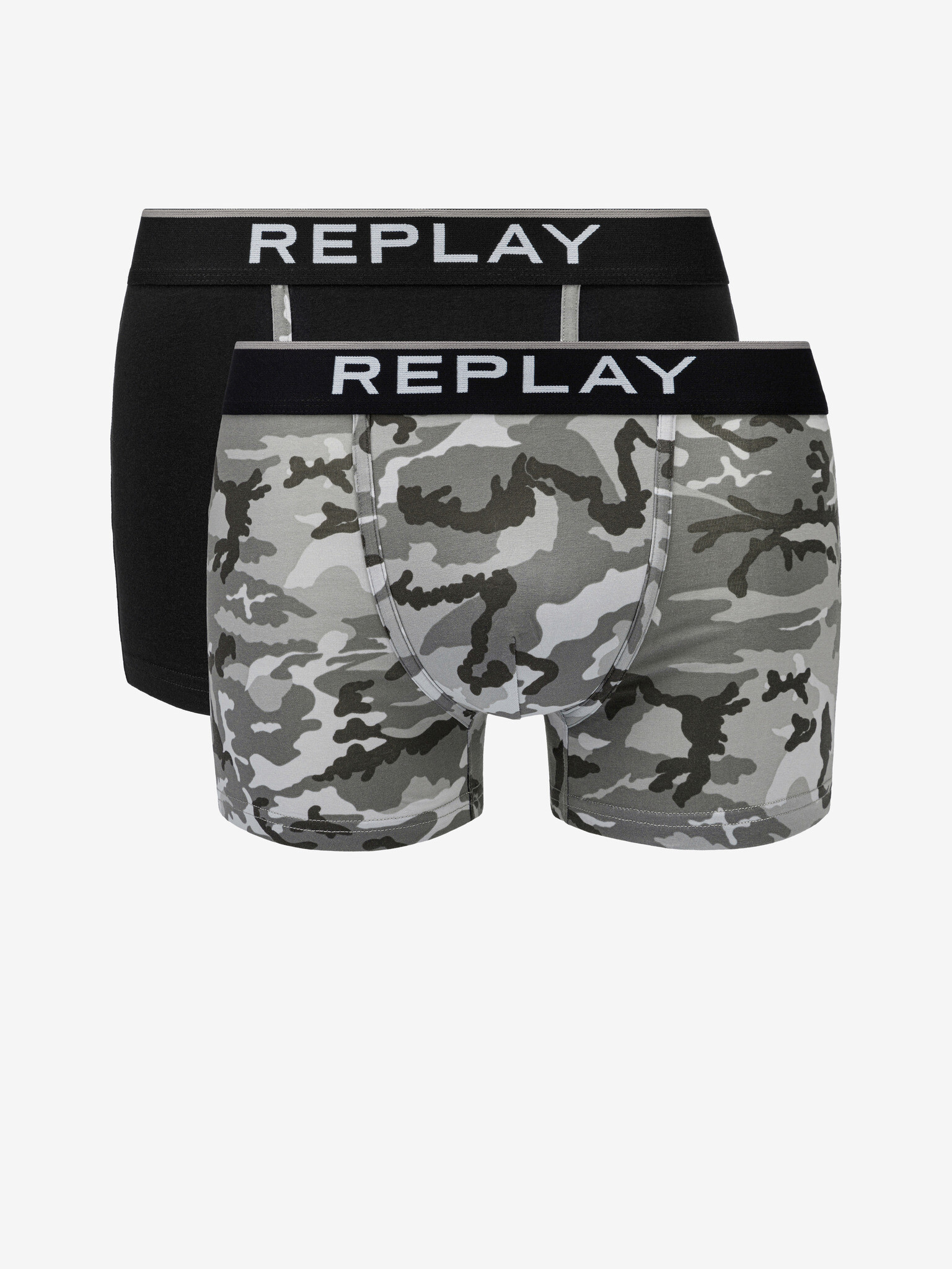 Replay Boxers 2 pcs Black - Pepit.gr