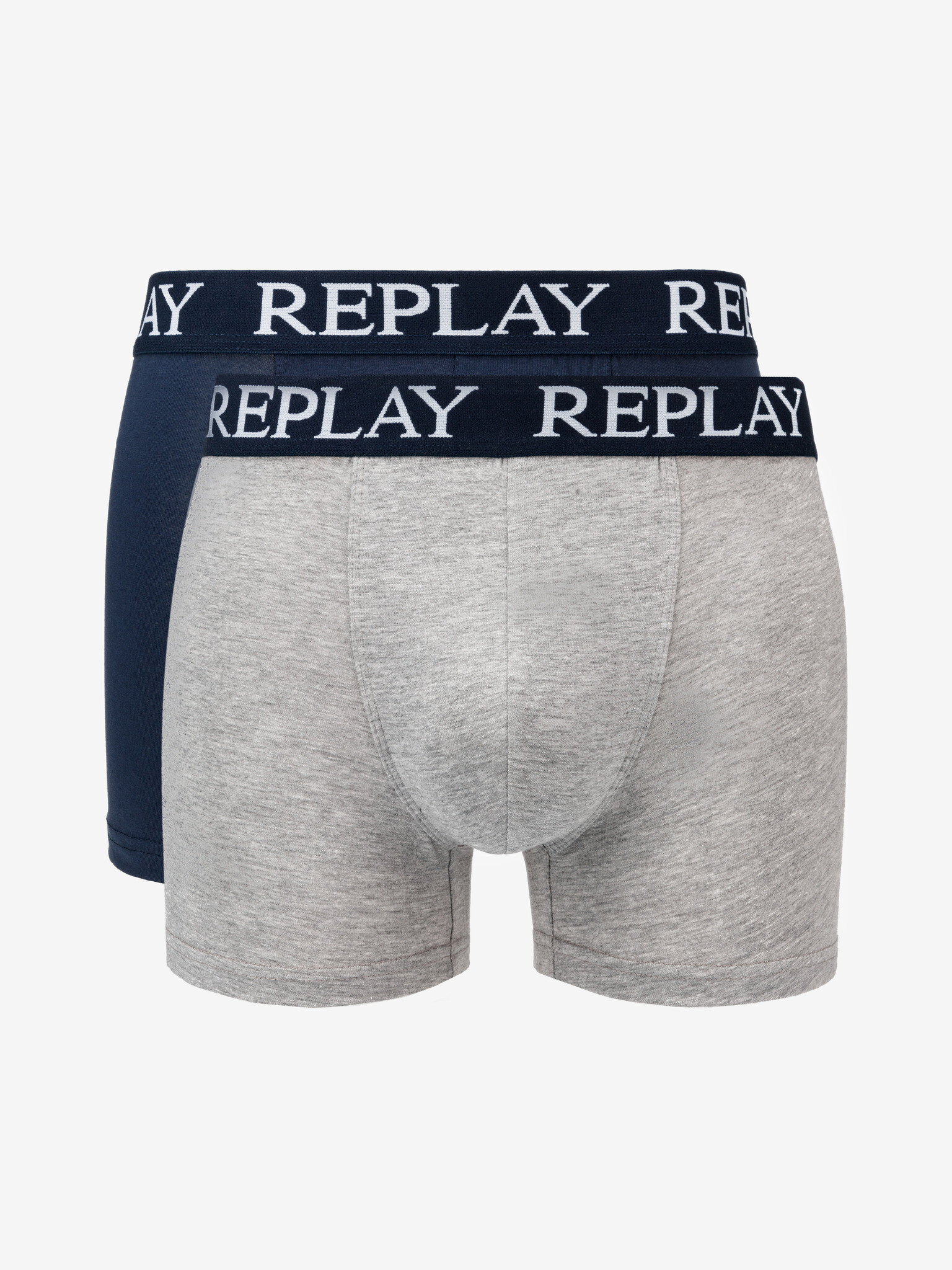 Replay Boxers 2 pcs Blue Grey - Pepit.gr