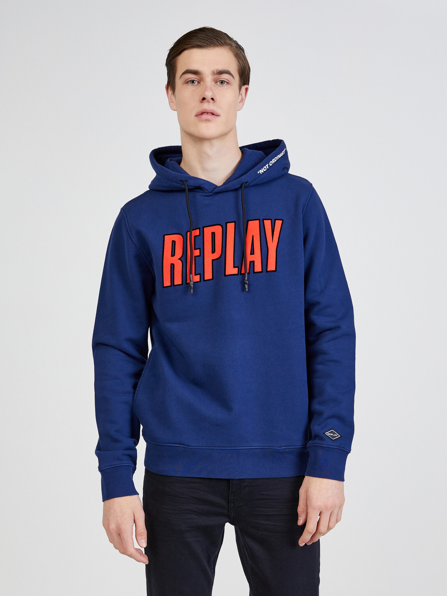 Replay Sweatshirt Blue - Pepit.gr