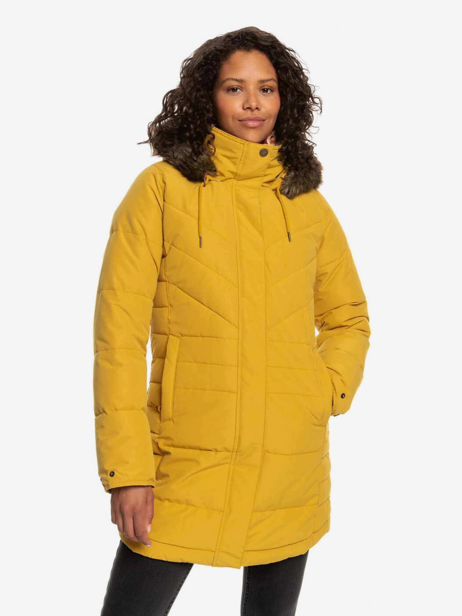 Roxy Ellie Winter jacket Yellow - Pepit.gr