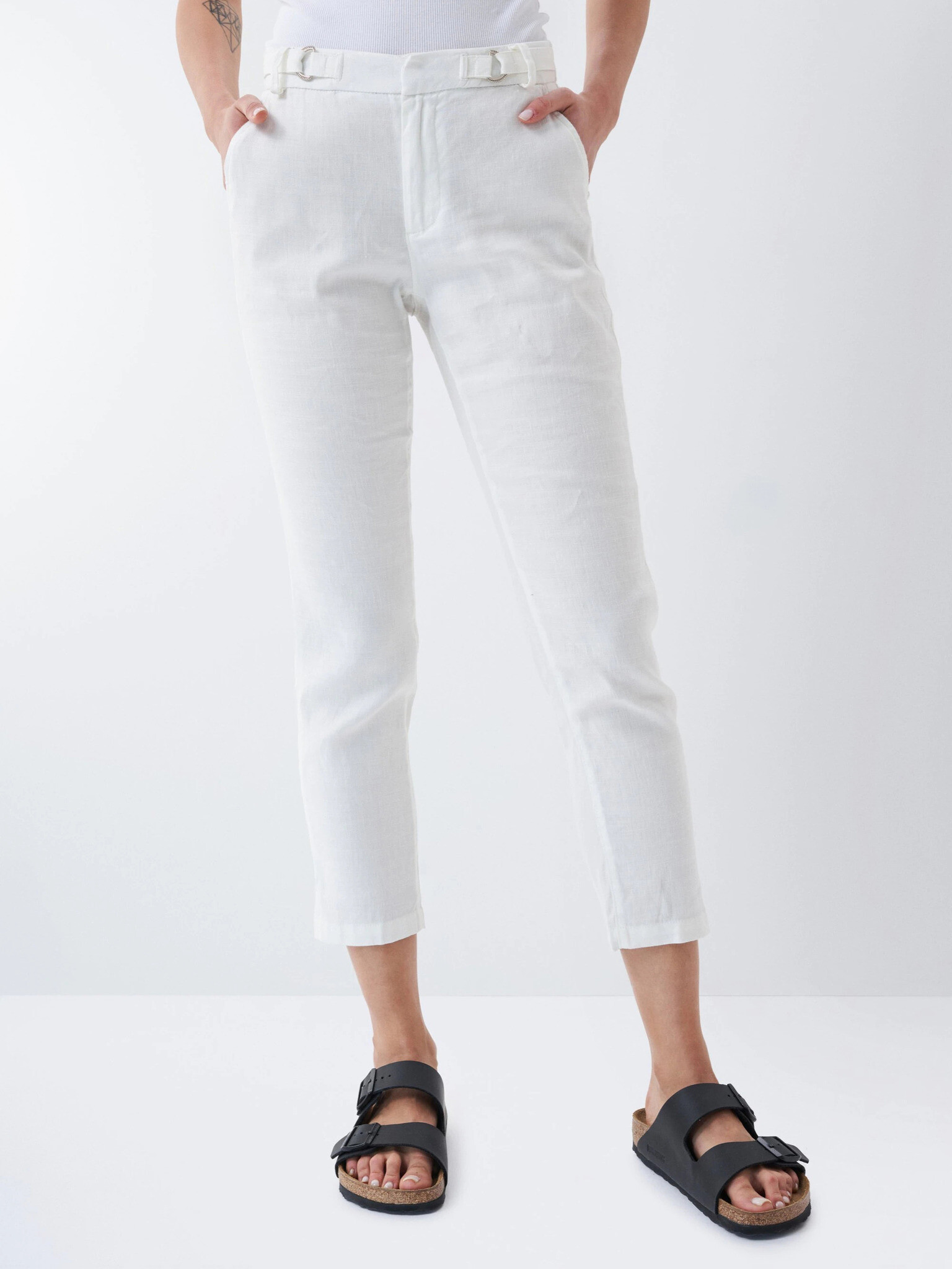 Salsa Jeans Chino Chino Trousers White - Pepit.gr