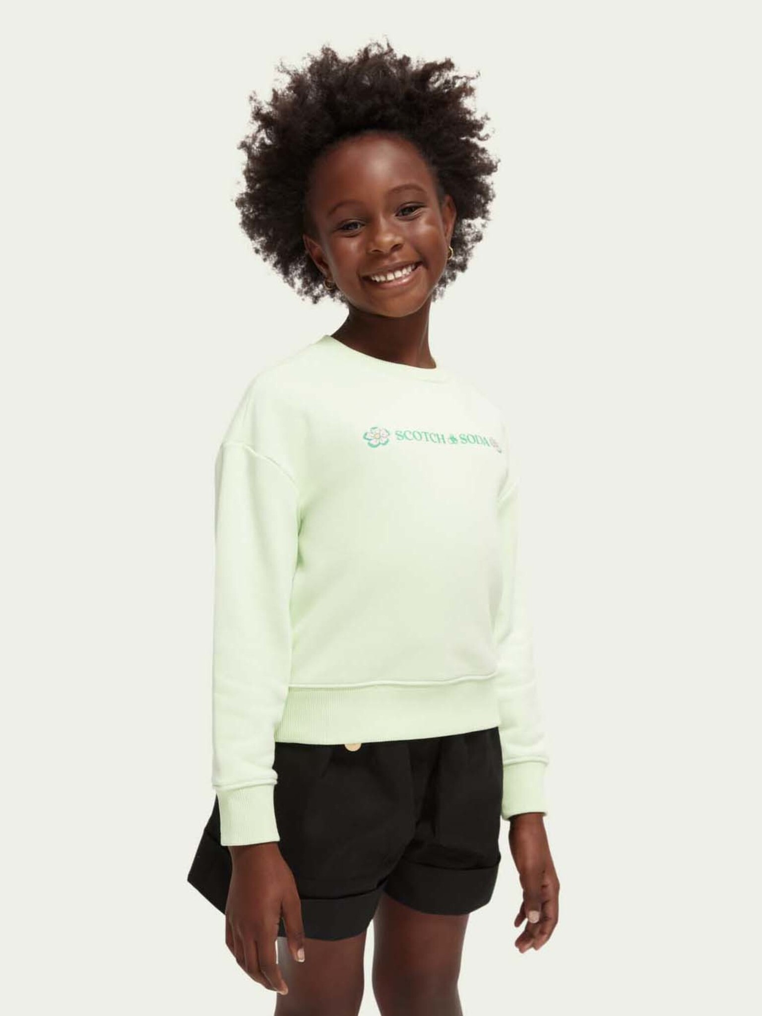 Scotch & Soda Kids Sweatshirt Green - Pepit.gr