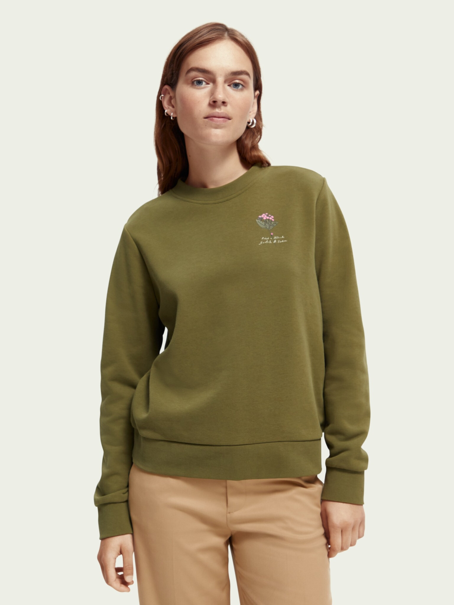 Scotch & Soda Sweatshirt Green - Pepit.gr