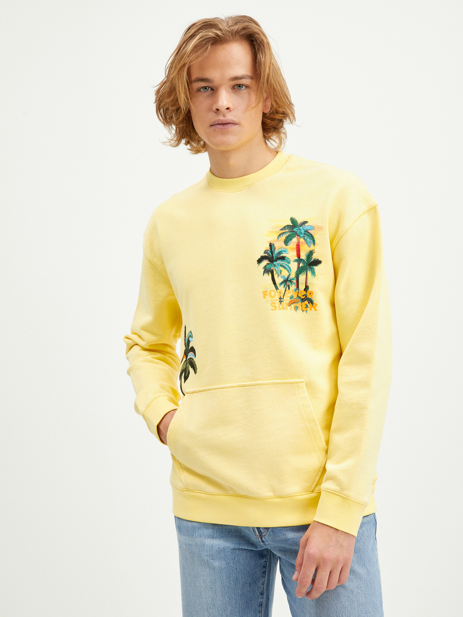 Scotch & Soda Sweatshirt Yellow - Pepit.gr