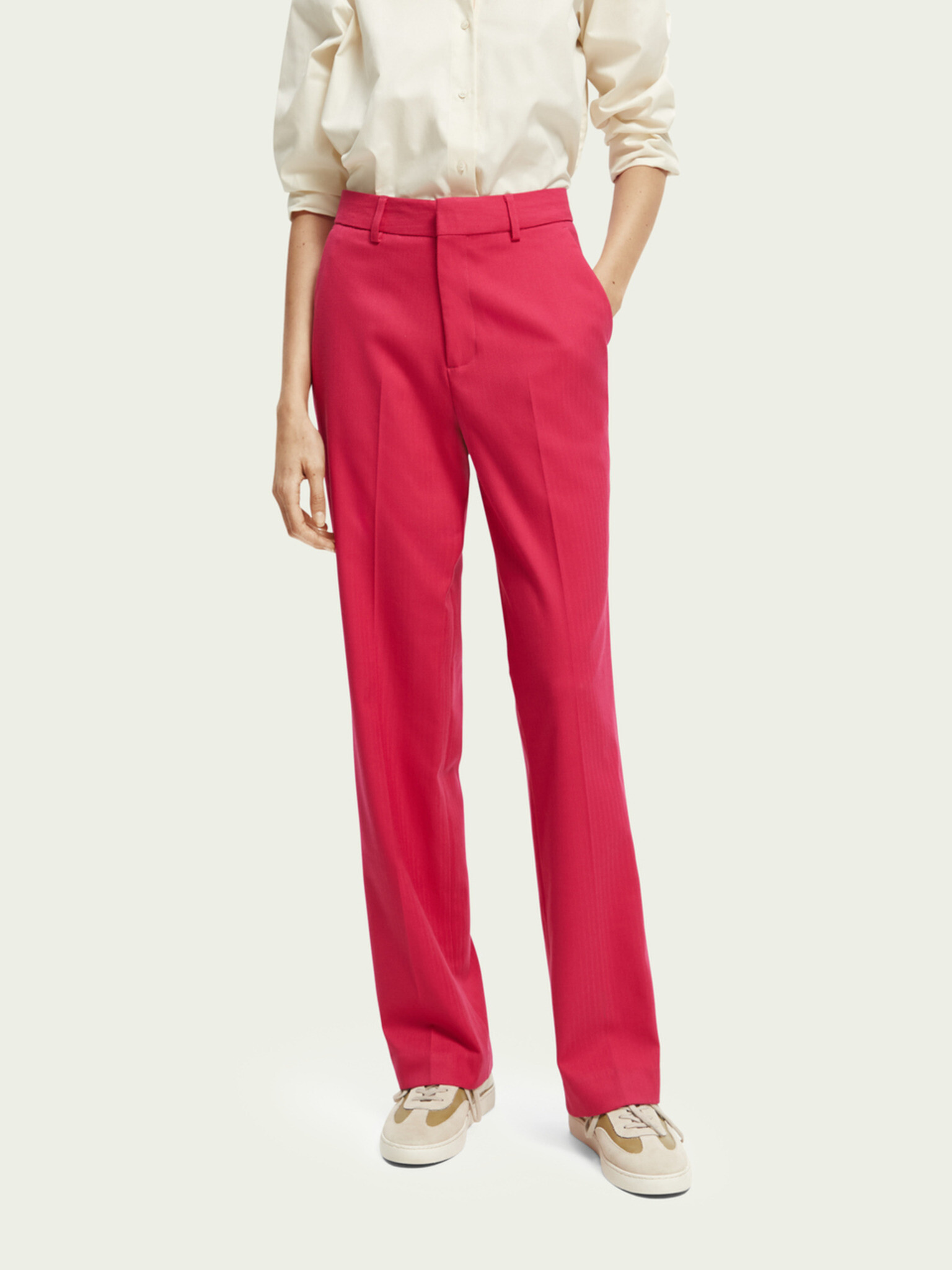 Scotch & Soda Trousers Pink - Pepit.gr