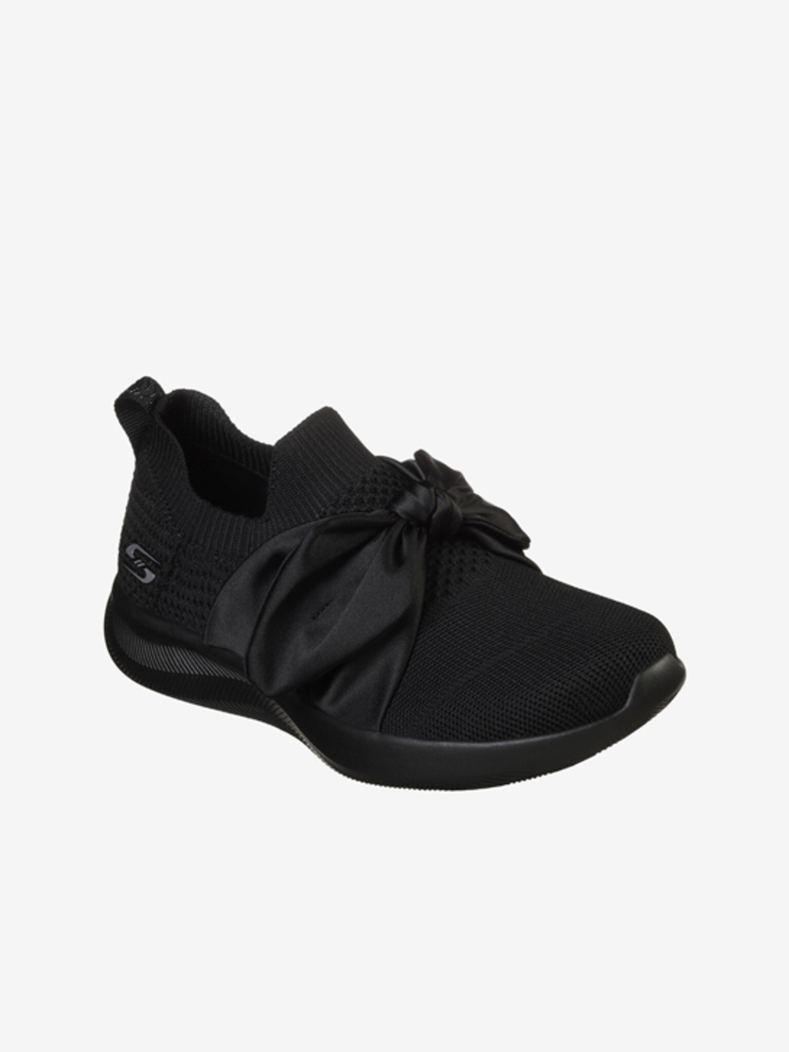 Skechers Bobs Squad 2 Bow Beauty Slip On Black - Pepit.gr