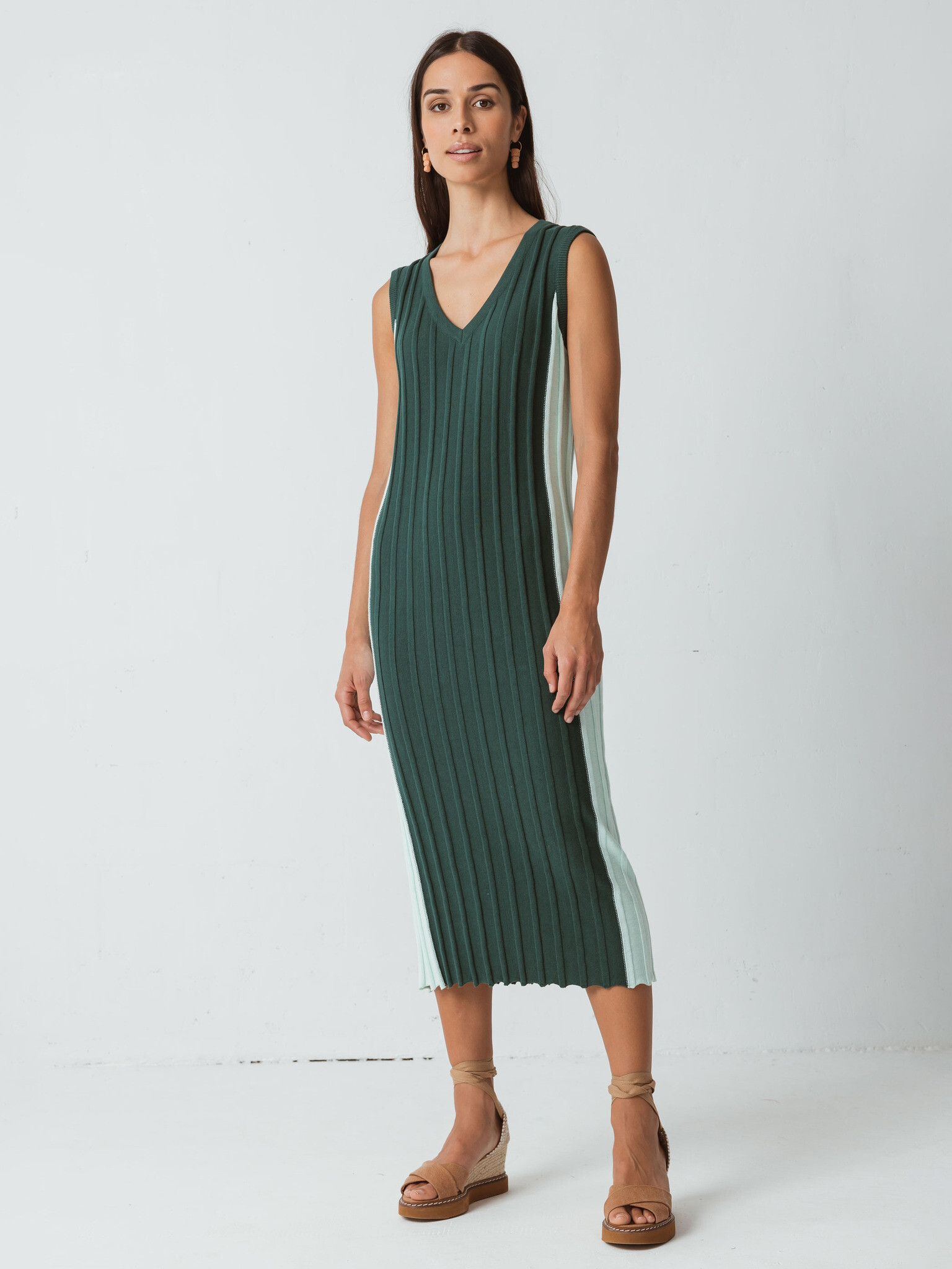 SKFK Agus Dresses Green - Pepit.gr