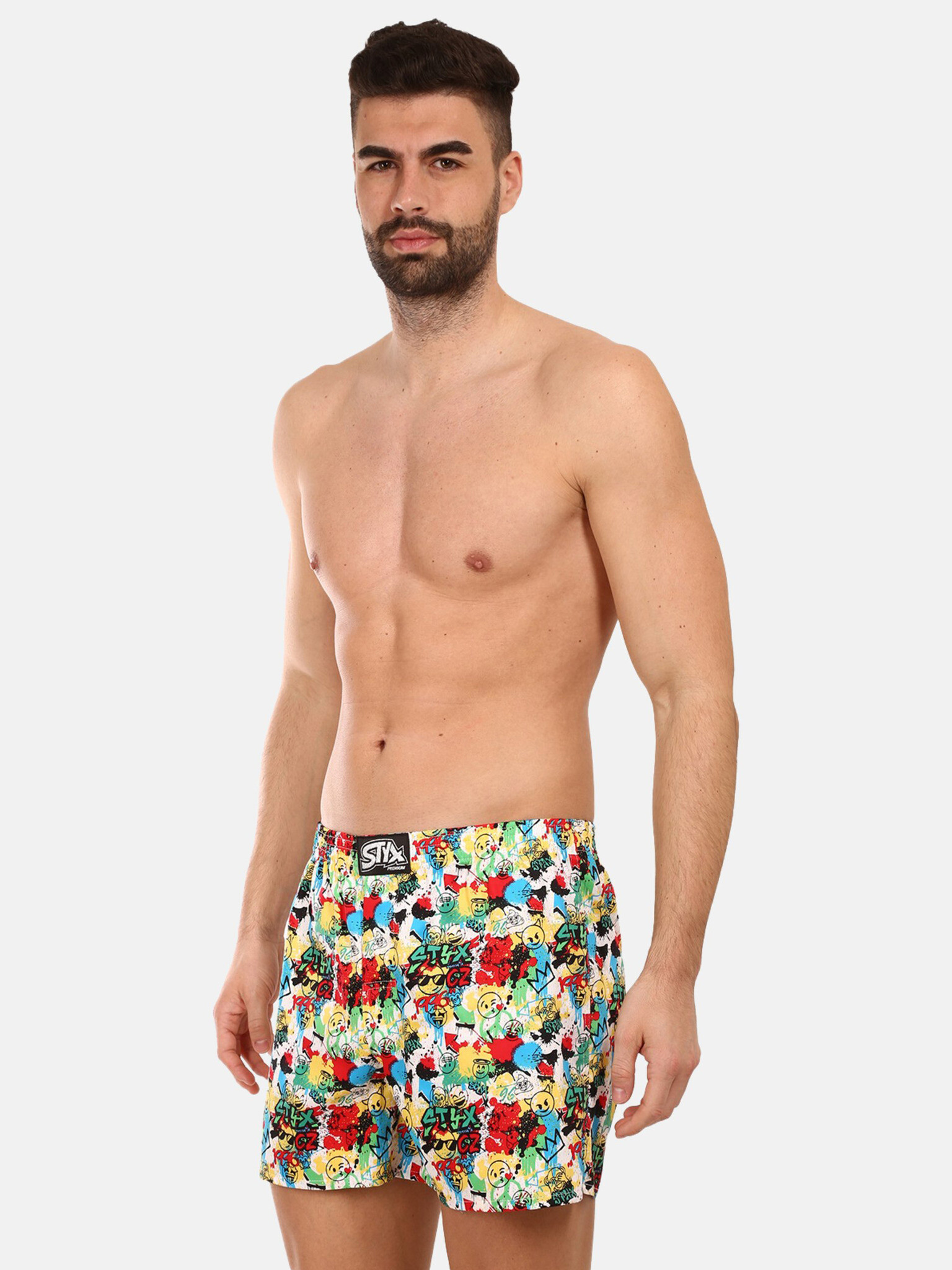 Styx Emoji Boxer shorts Red - Pepit.gr