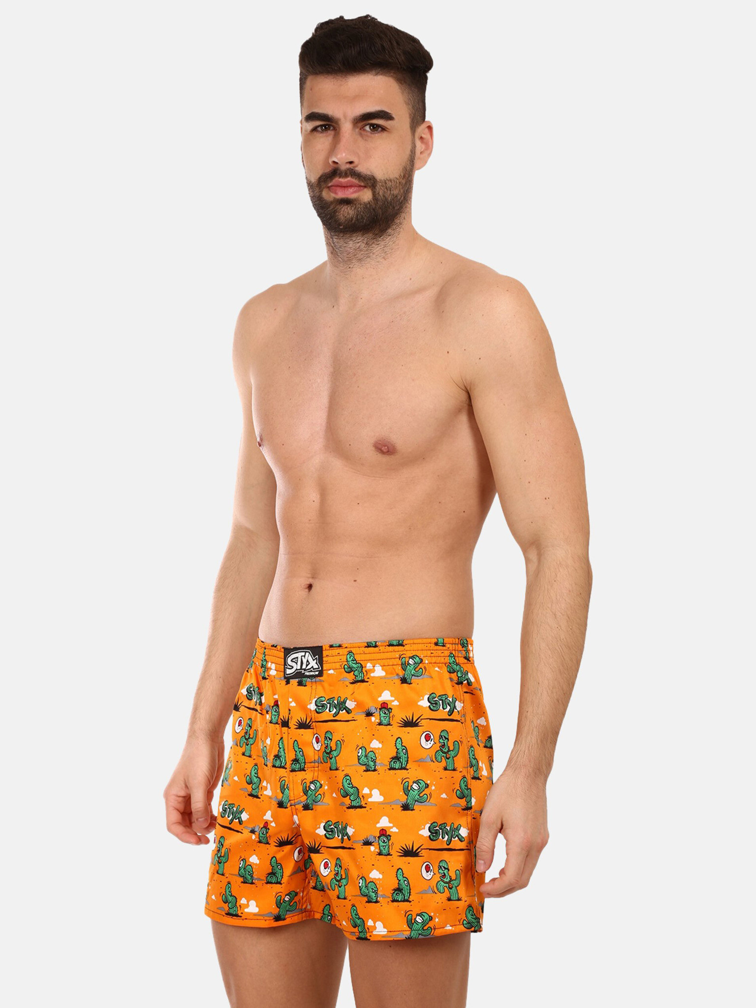 Styx Kaktusy Boxer shorts Orange - Pepit.gr