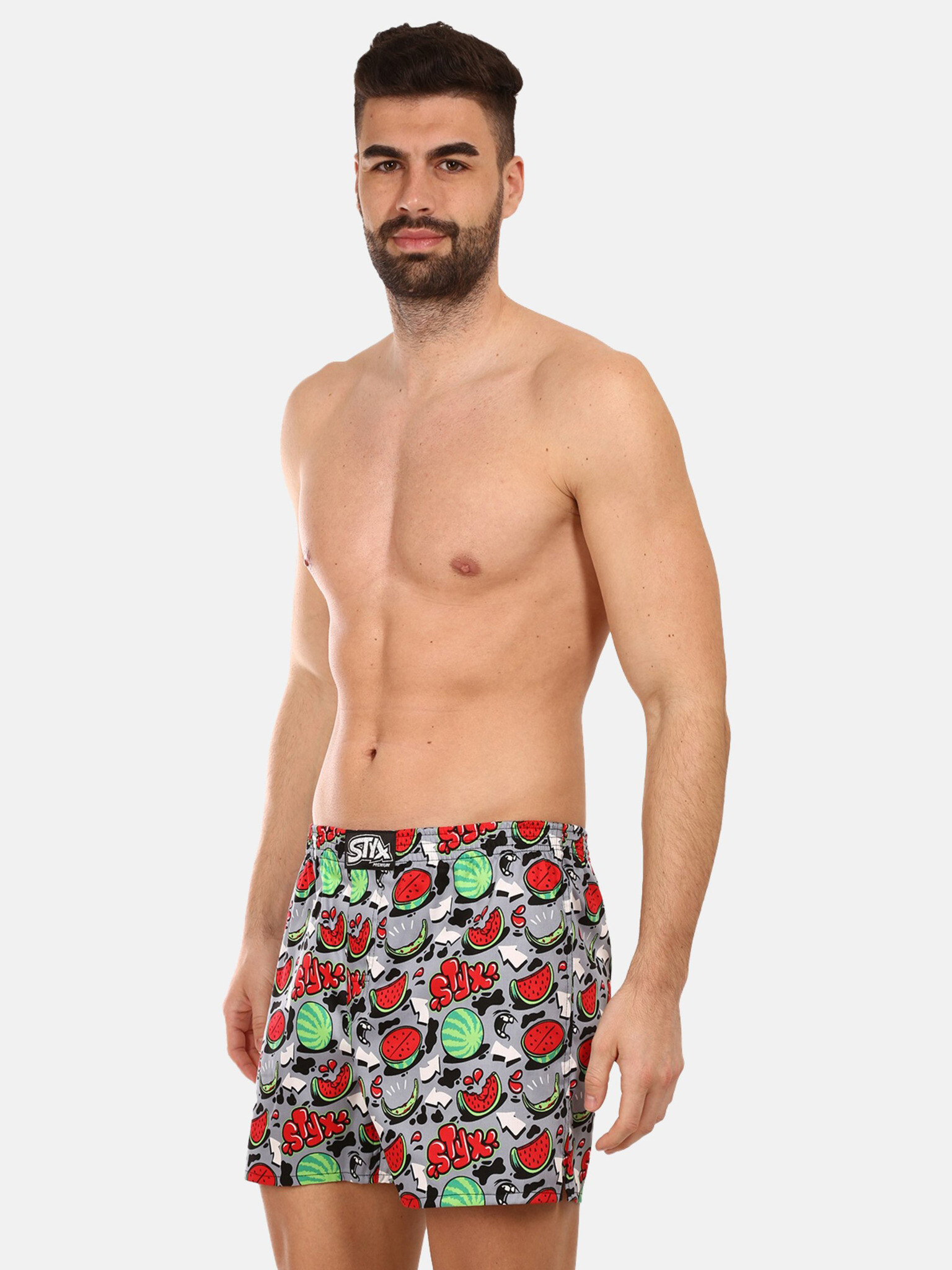 Styx Melouny Boxer shorts Red - Pepit.gr