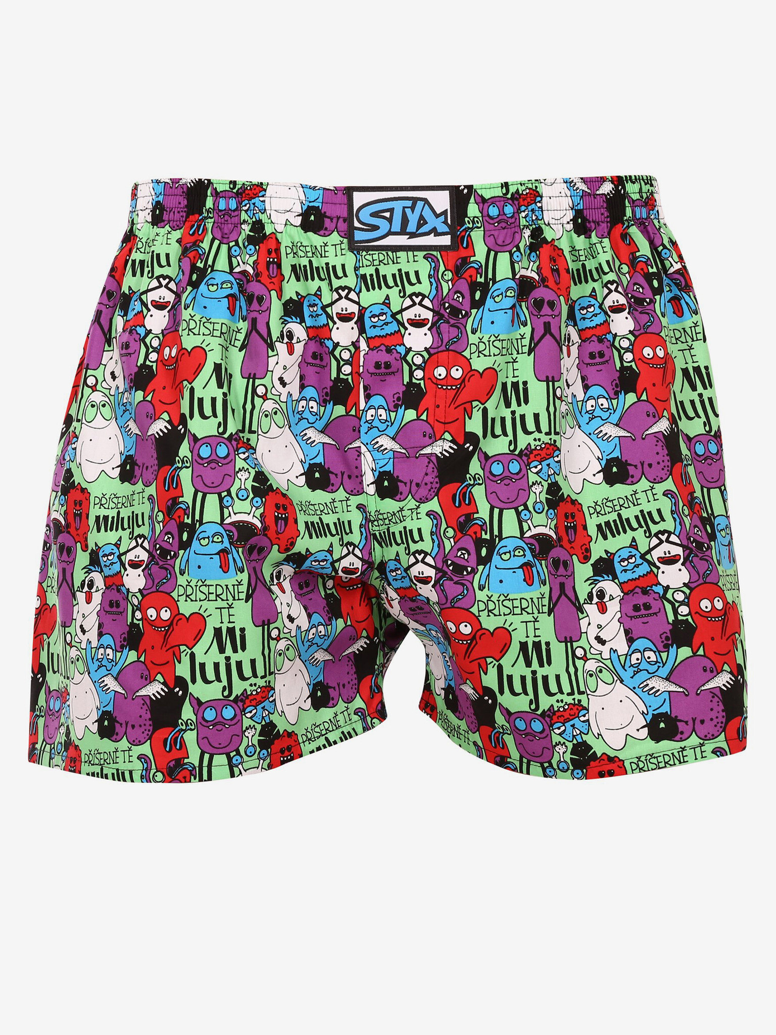 Styx Příšerky Boxer shorts Green - Pepit.gr