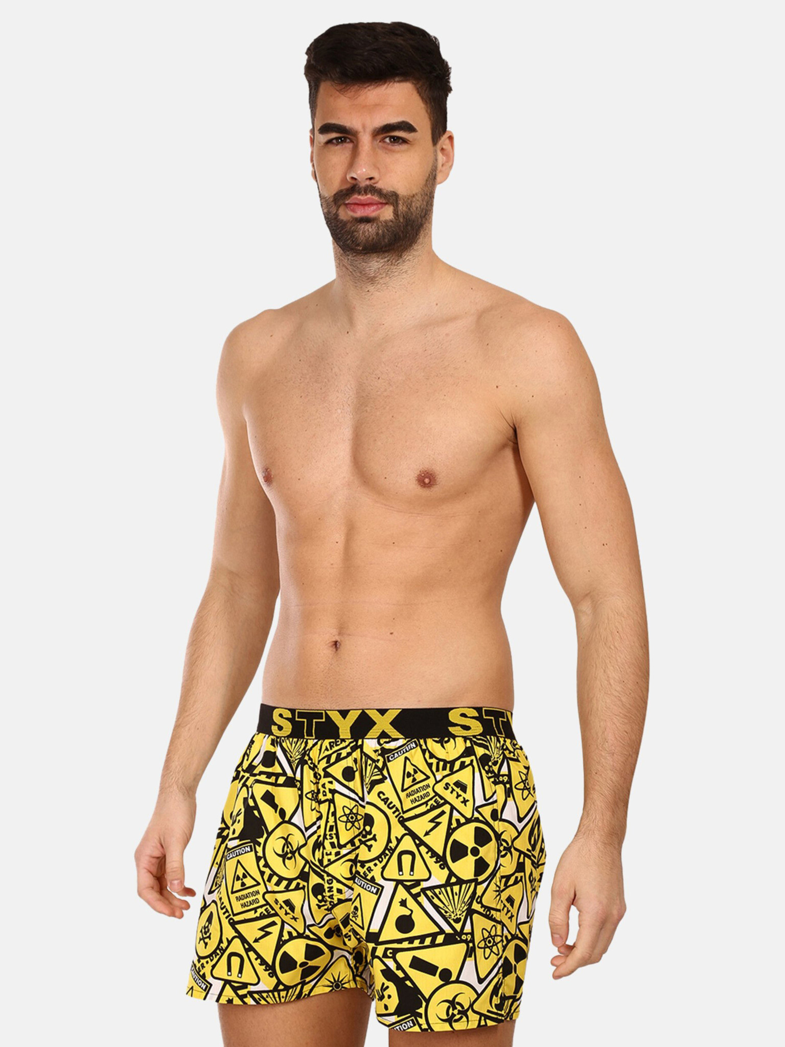 Styx Výstraha Boxer shorts Yellow - Pepit.gr