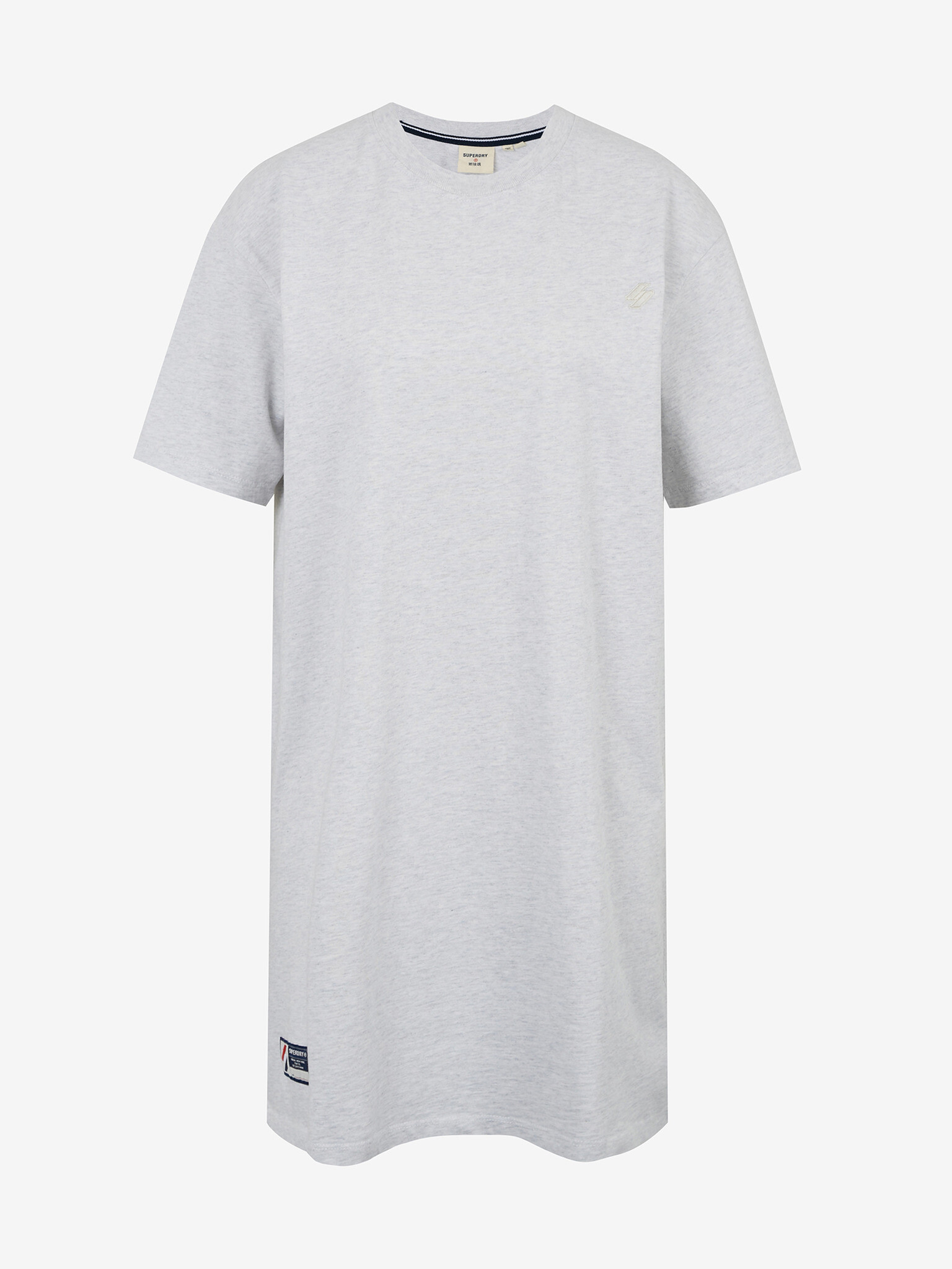 SuperDry Code T-Shirt Dress Dresses Grey - Pepit.gr