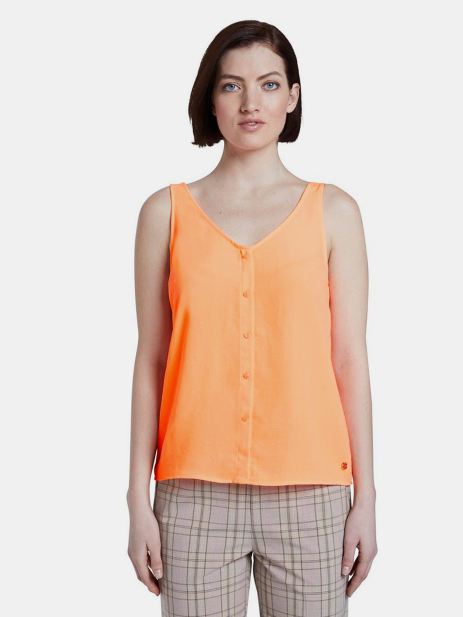 Tom Tailor Denim Blouse Orange - Pepit.gr