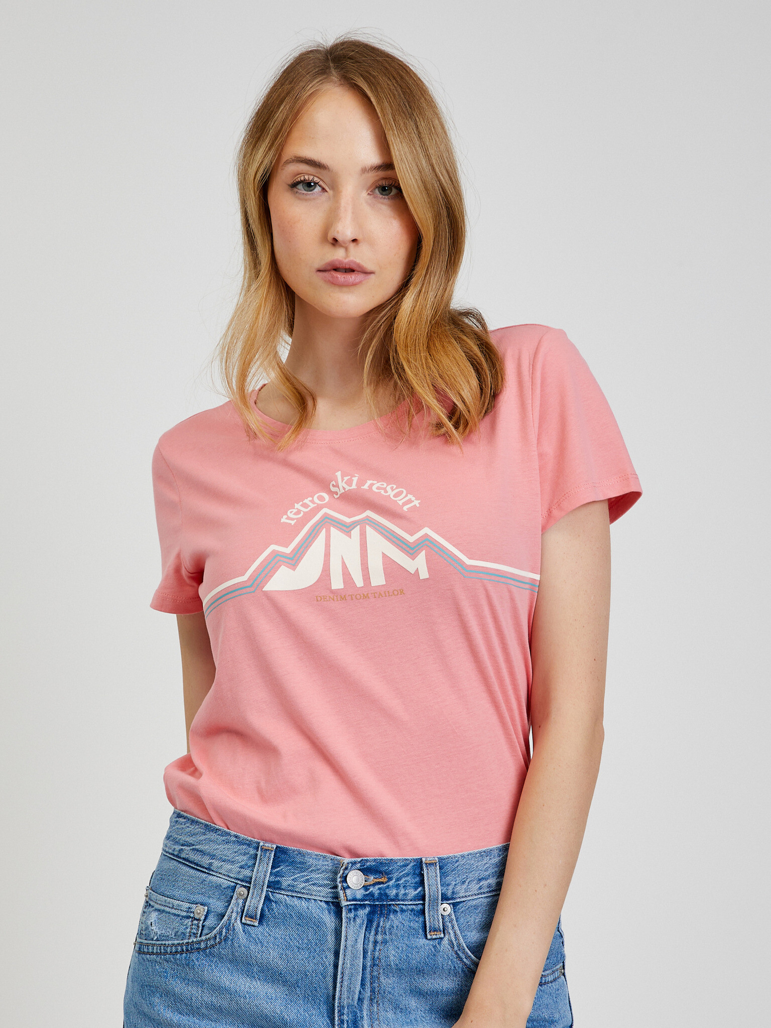 Tom Tailor Denim T-shirt Pink - Pepit.gr