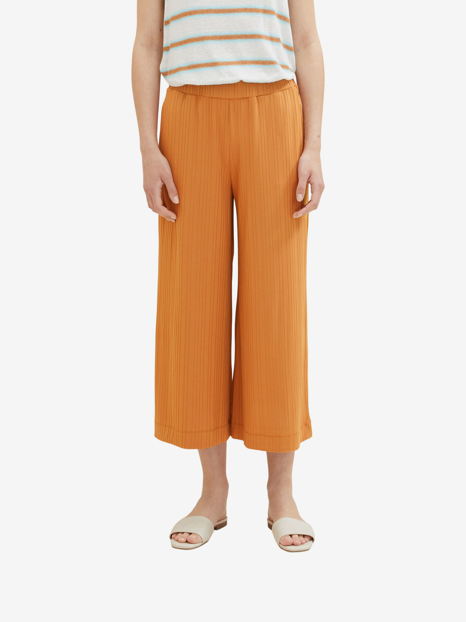 Tom Tailor Trousers Orange - Pepit.gr