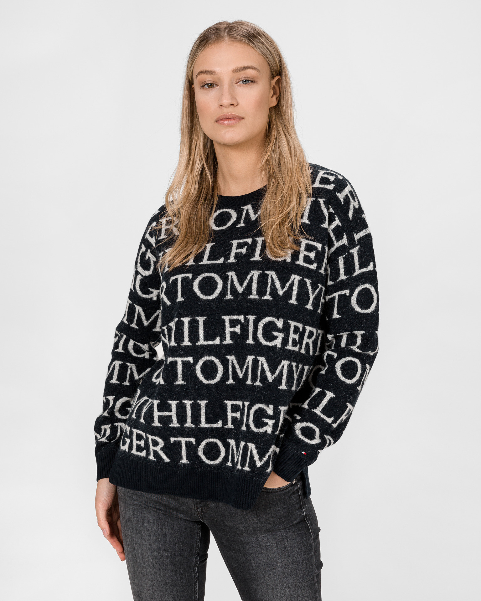 Tommy Hilfiger All-Over Sweater Blue - Pepit.gr