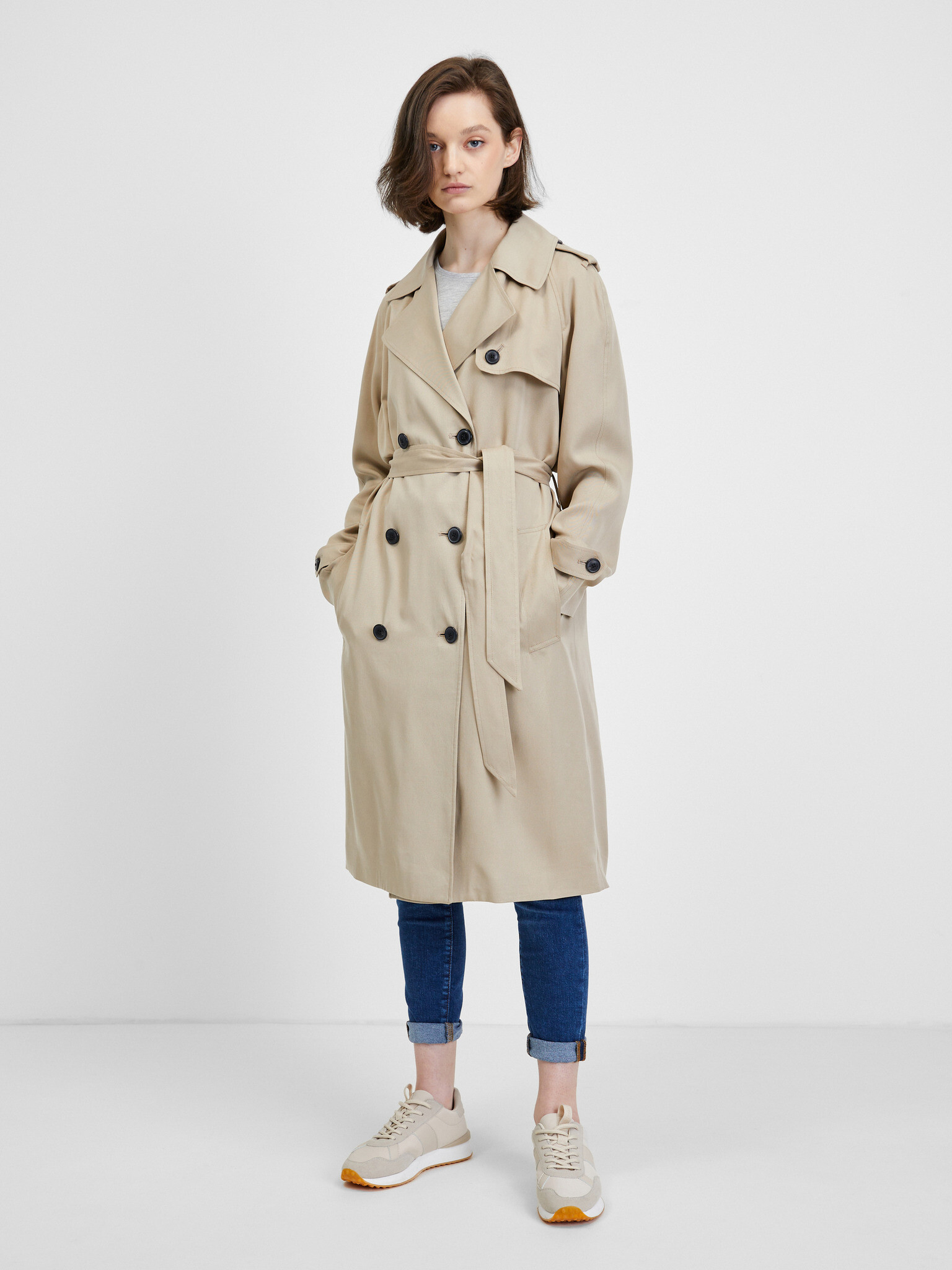 Tommy Hilfiger Coat Beige - Pepit.gr