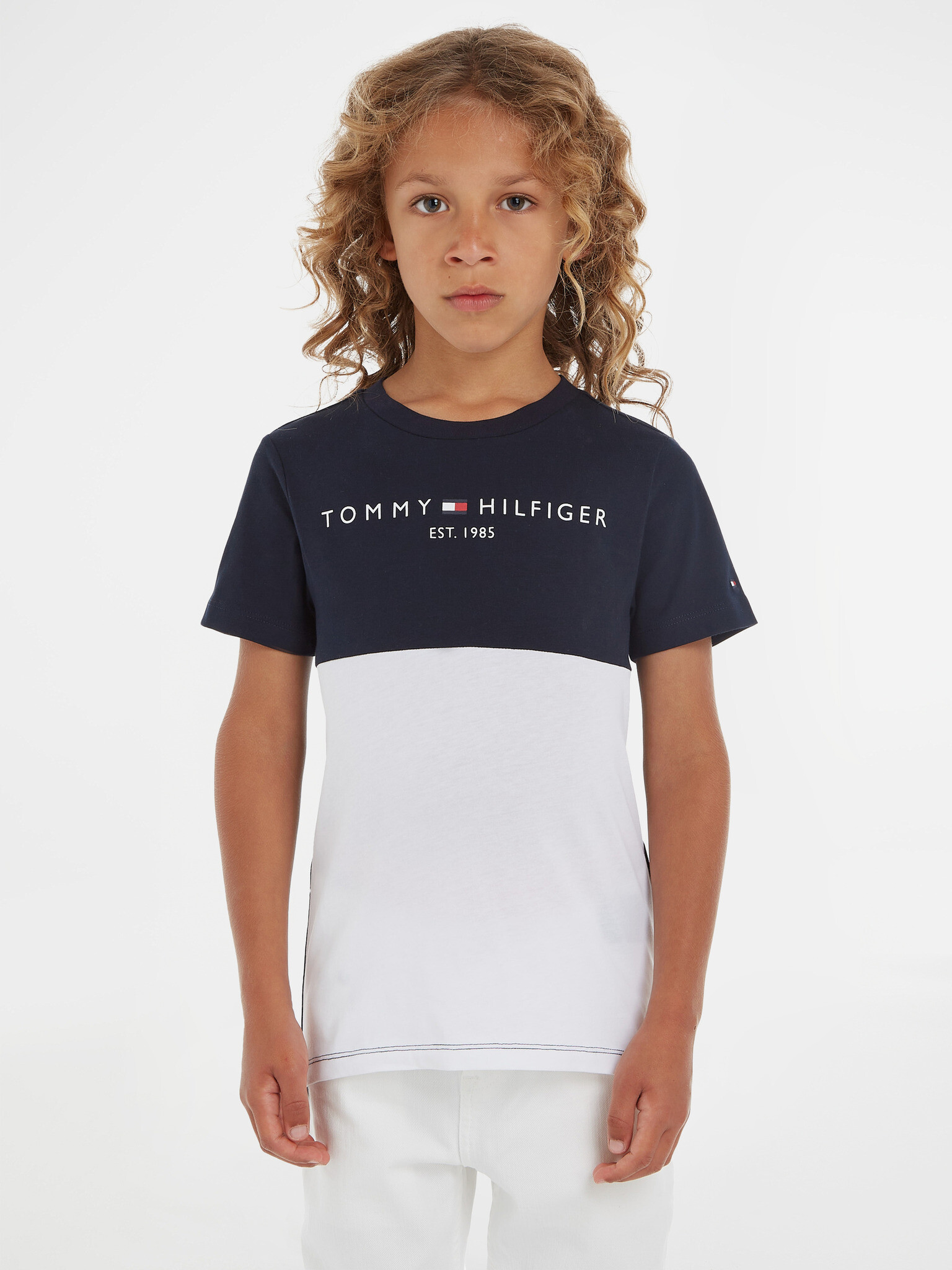 Tommy Hilfiger Essential Colorblock Children's set Blue - Pepit.gr