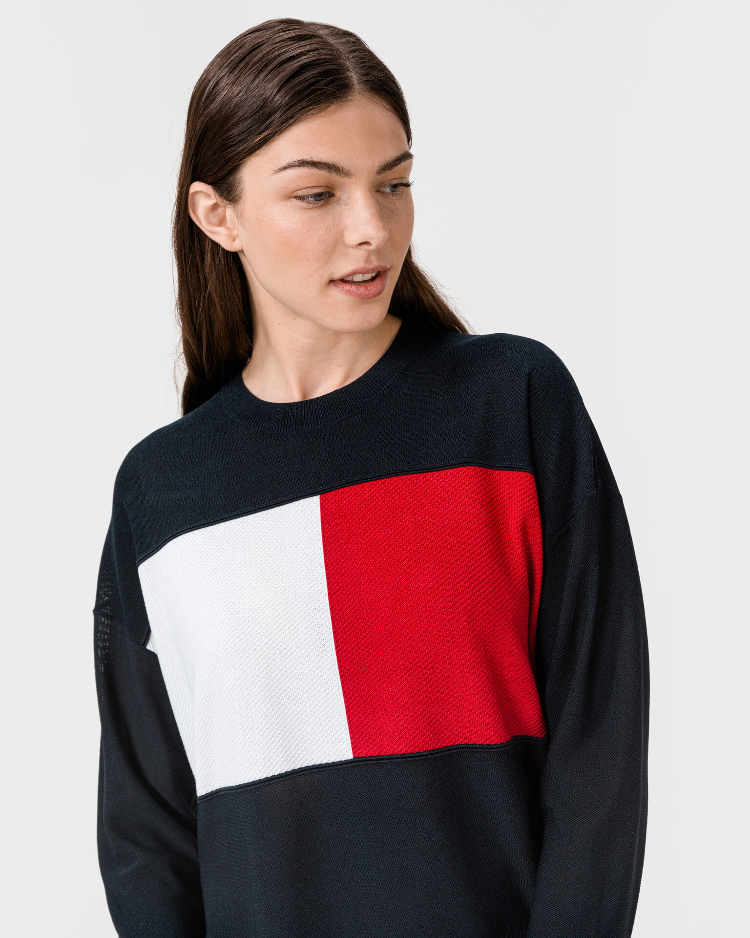 Tommy Hilfiger Icon Flag Sweater Blue - Pepit.gr