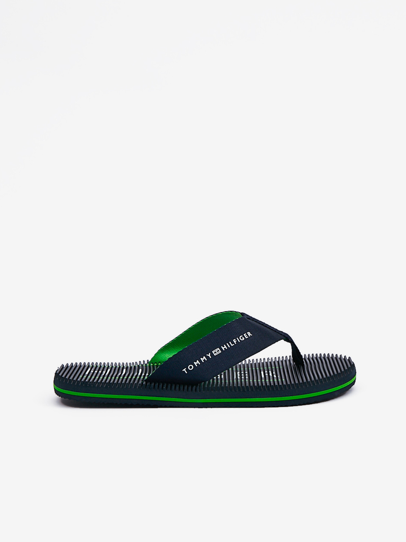 Tommy Hilfiger Massage Footbed Slippers Blue - Pepit.gr