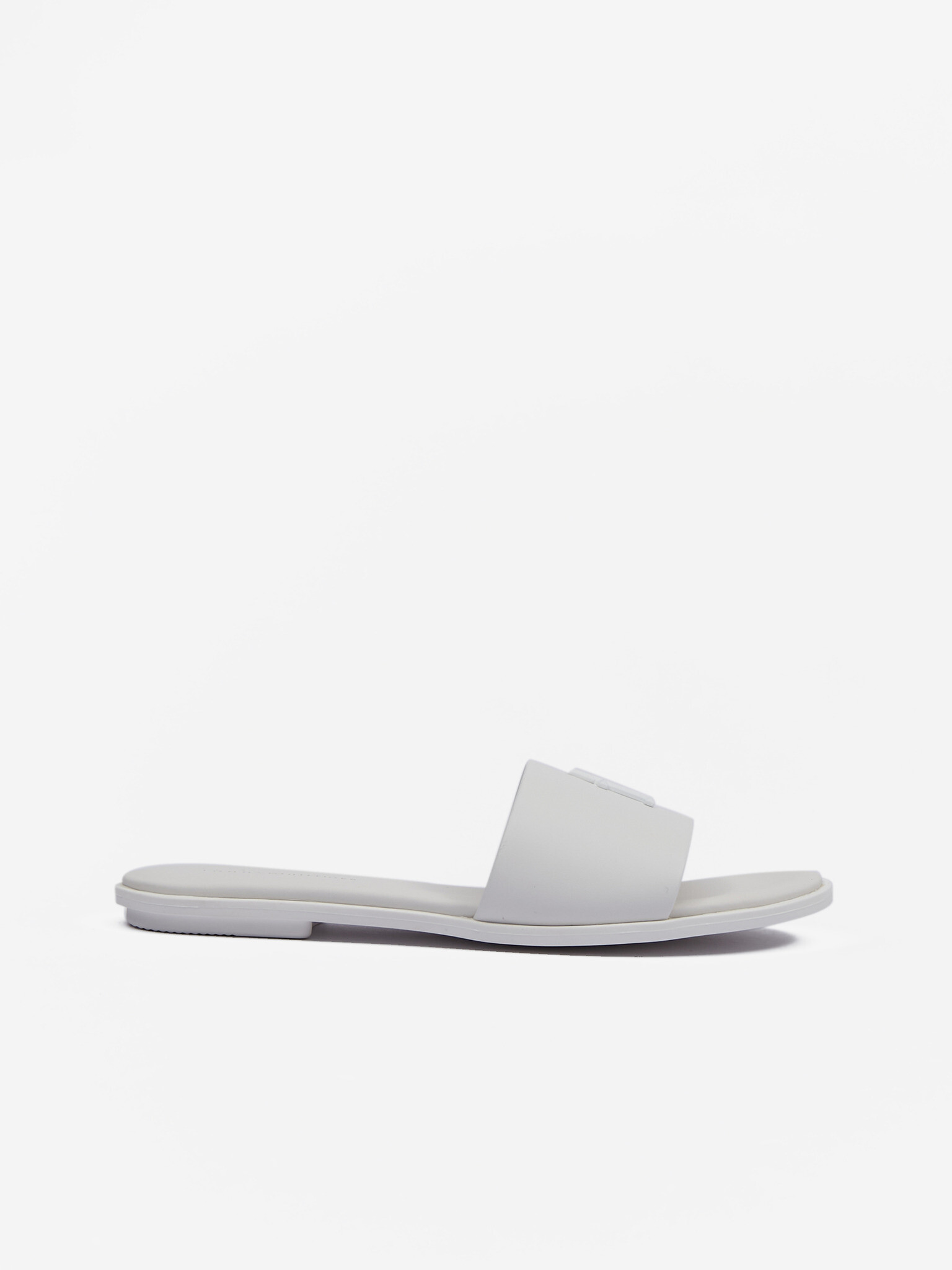 Tommy Hilfiger Pop Mule Slippers White - Pepit.gr