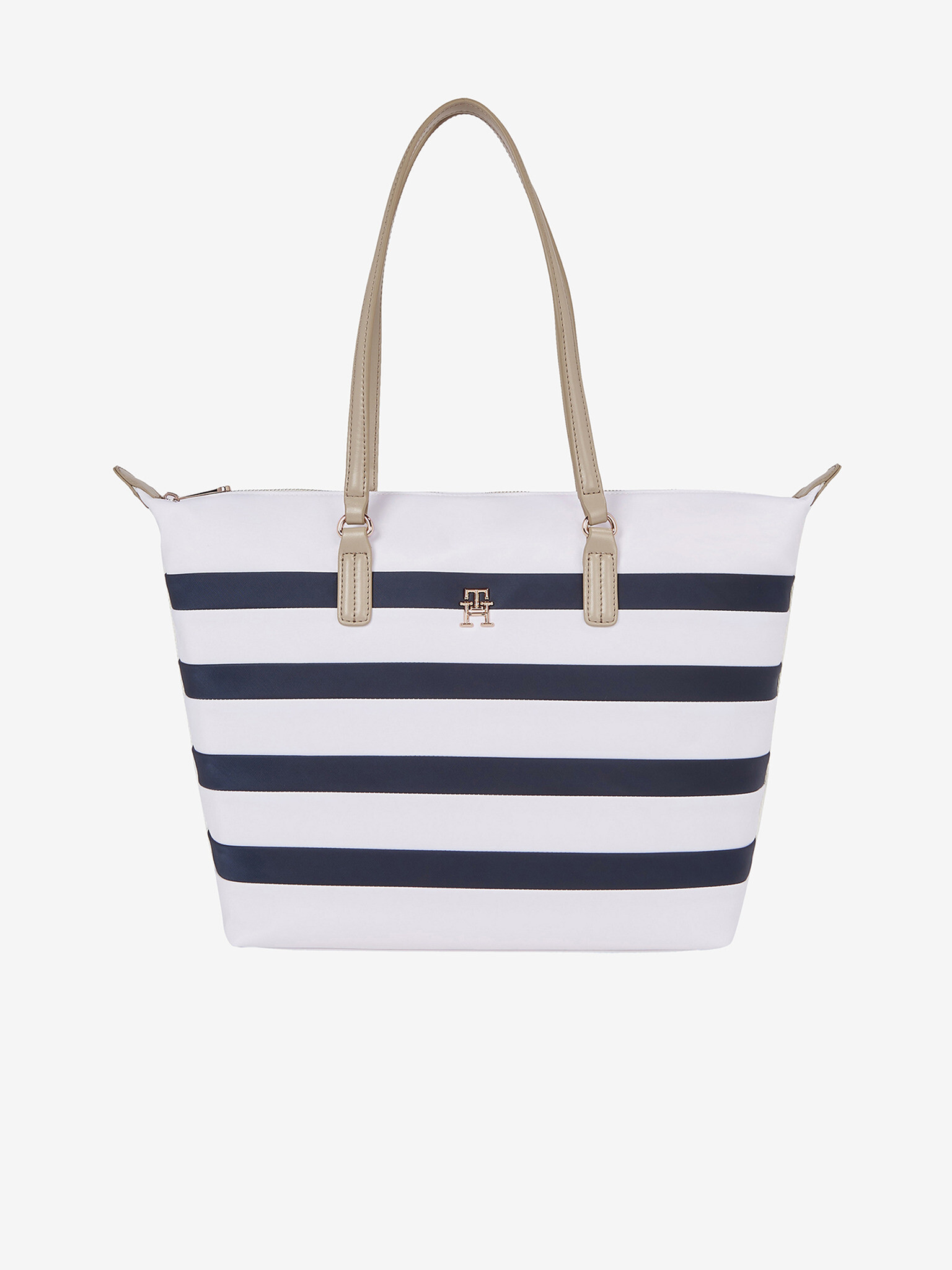 Tommy Hilfiger Poppy Tote Corp Stripes Handbag Blue - Pepit.gr