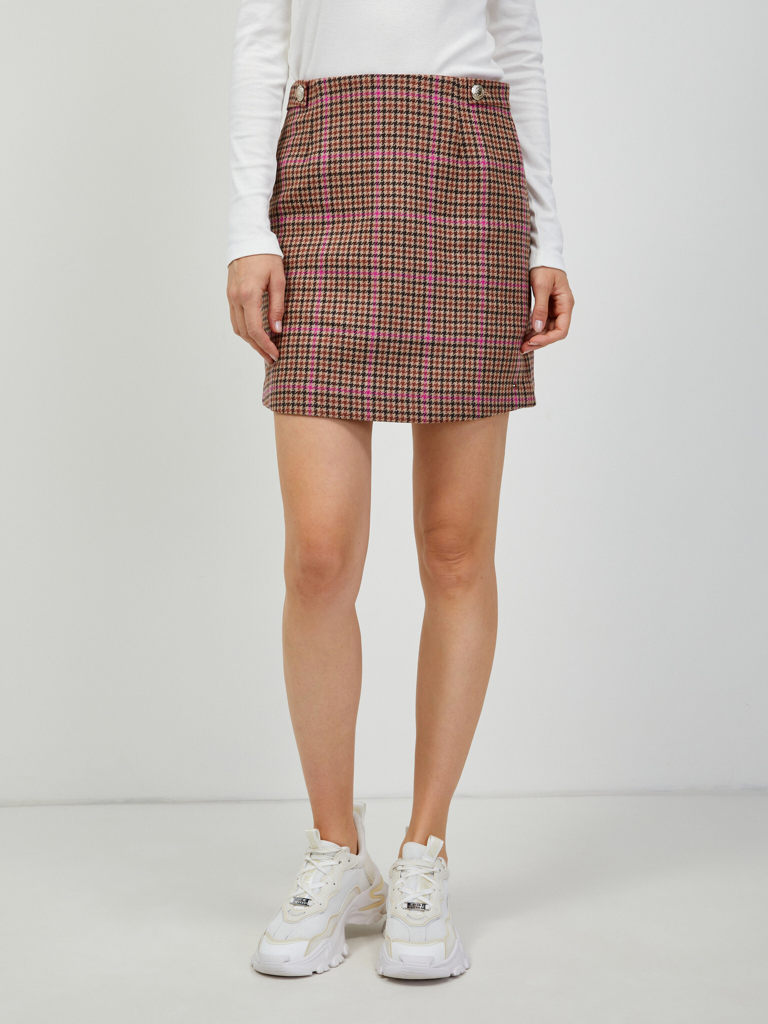 Tommy Hilfiger Skirt Brown - Pepit.gr