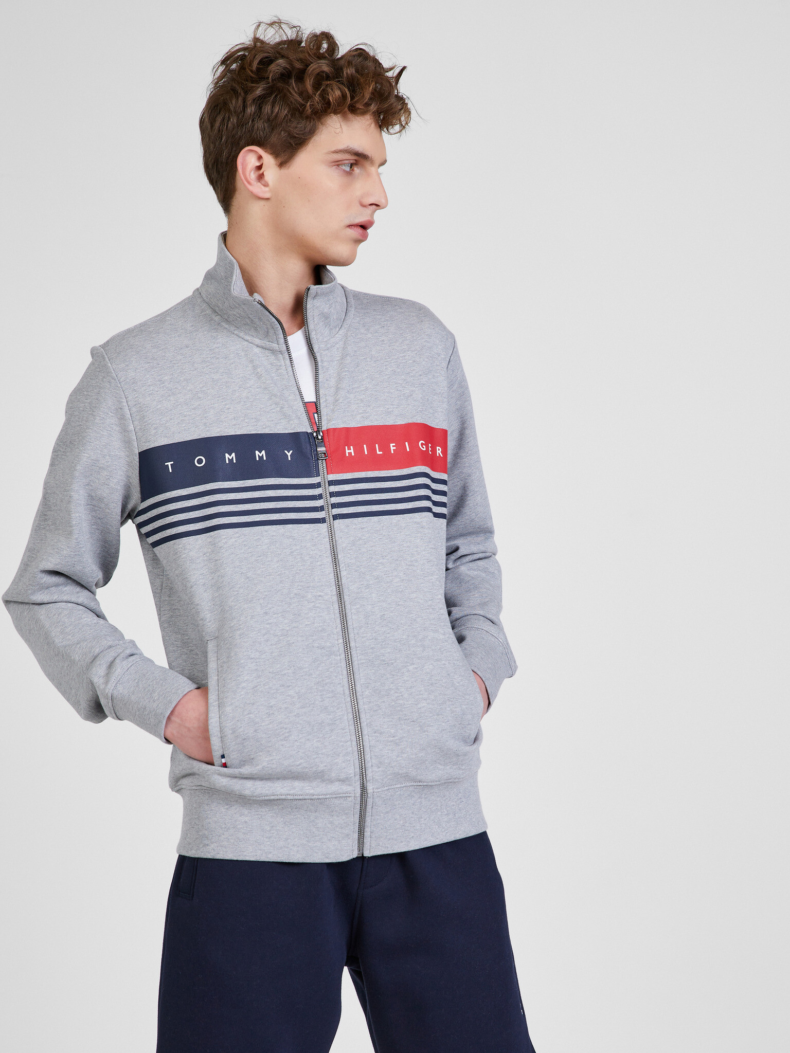 Tommy Hilfiger Sweatshirt Grey - Pepit.gr