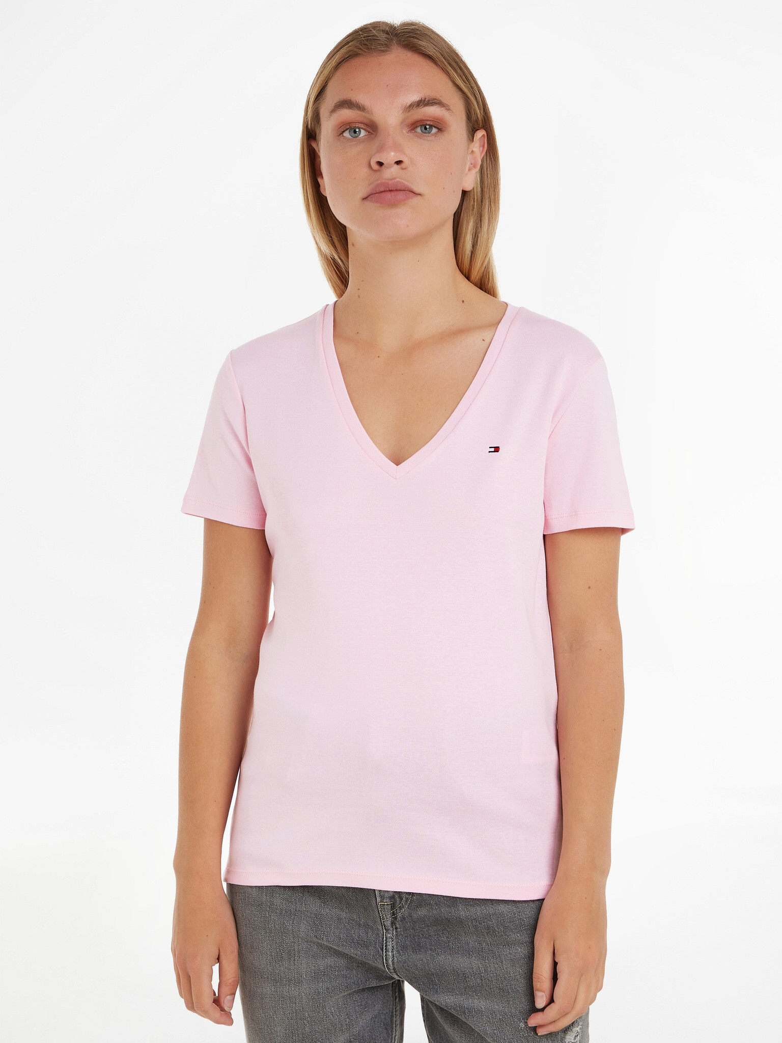 Tommy Hilfiger T-shirt Pink - Pepit.gr