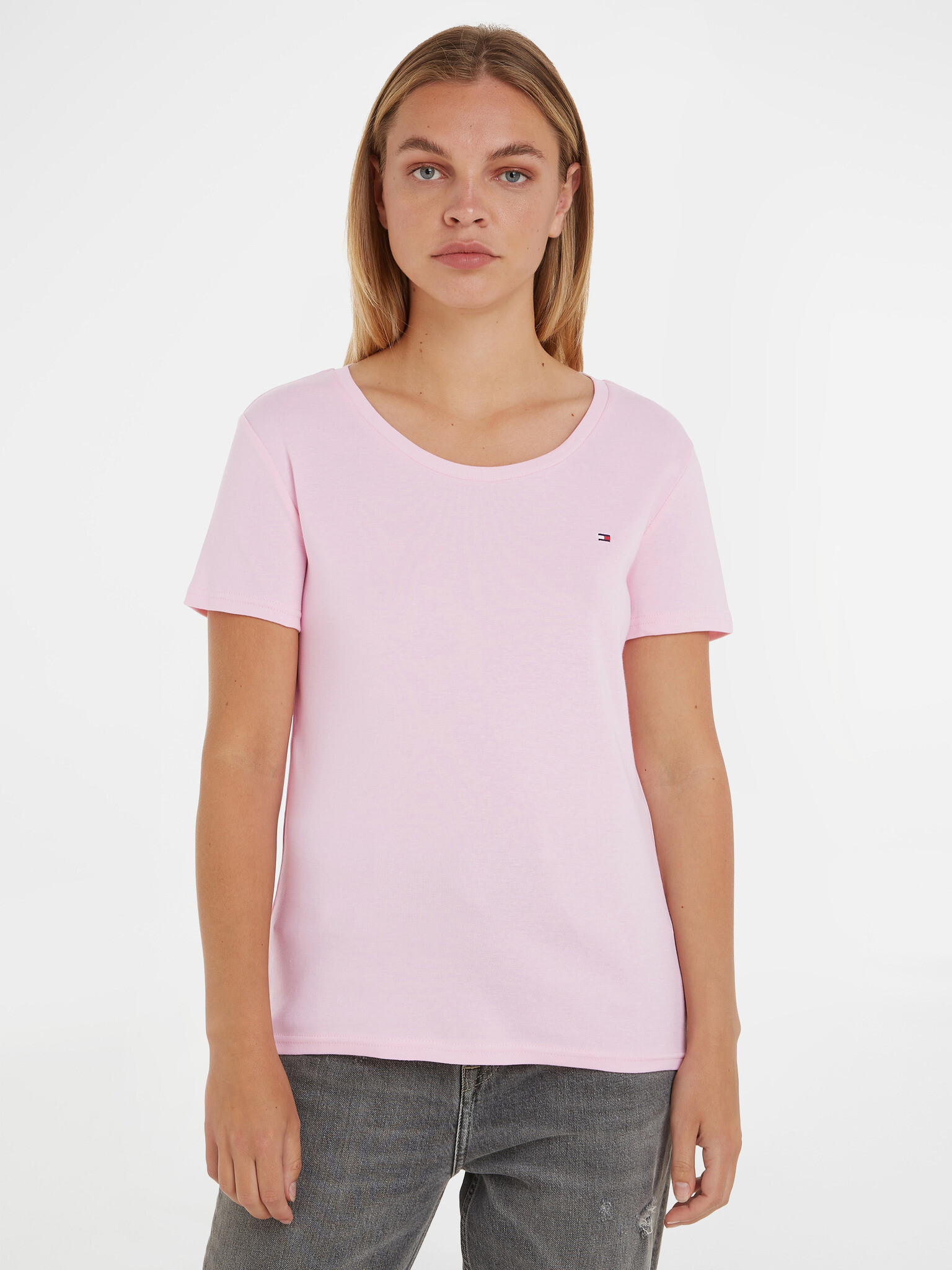 Tommy Hilfiger T-shirt Pink - Pepit.gr