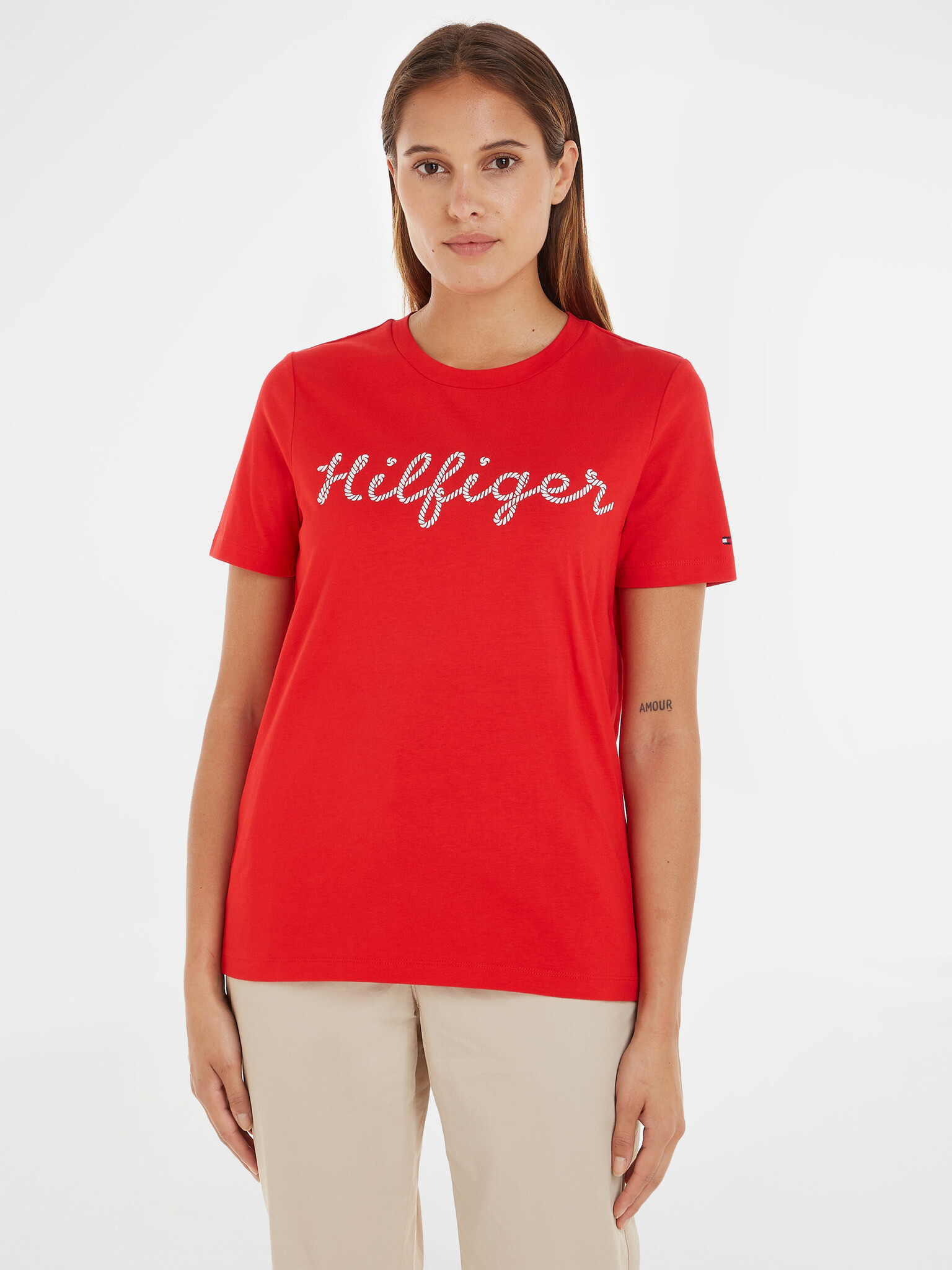 Tommy Hilfiger T-shirt Red - Pepit.gr