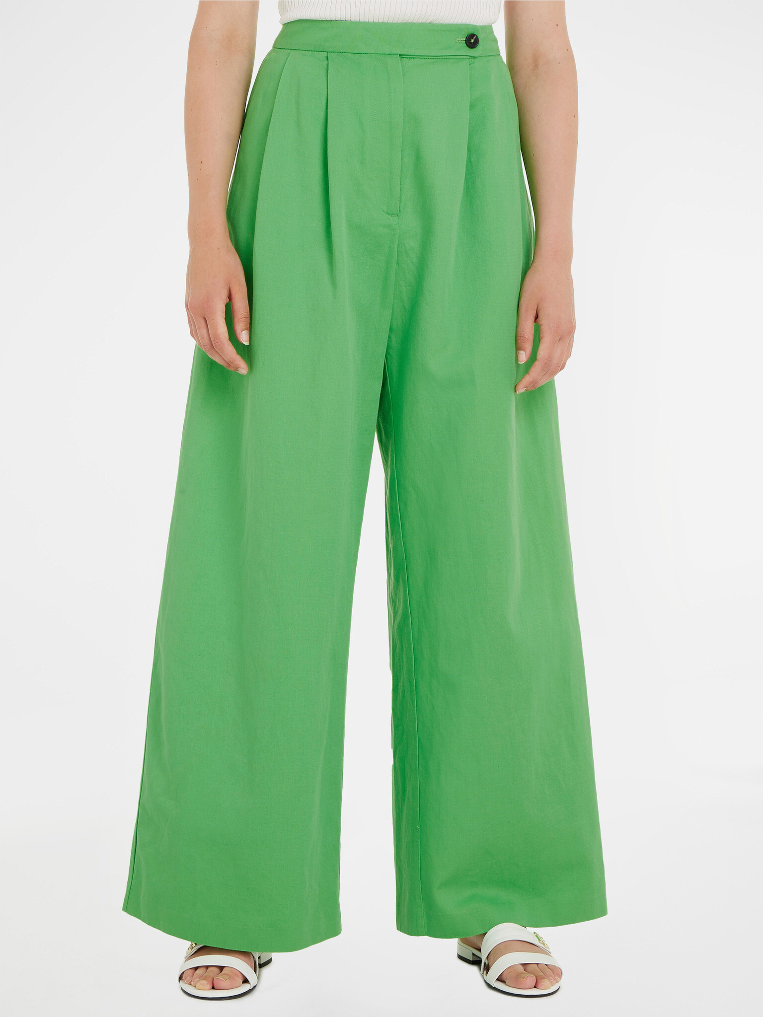 Tommy Hilfiger Trousers Green - Pepit.gr