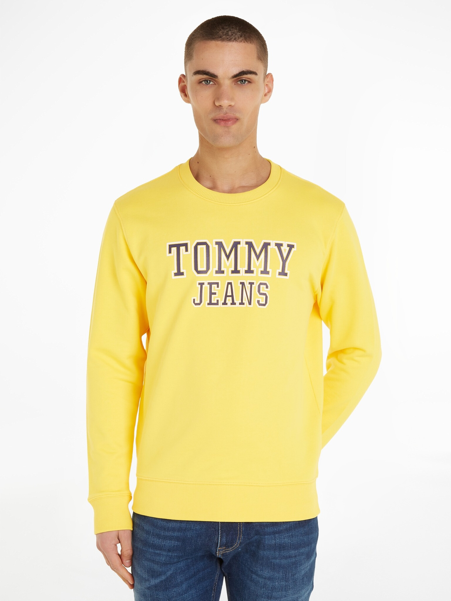 Tommy Jeans Entry Graphi Sweatshirt Yellow - Pepit.gr