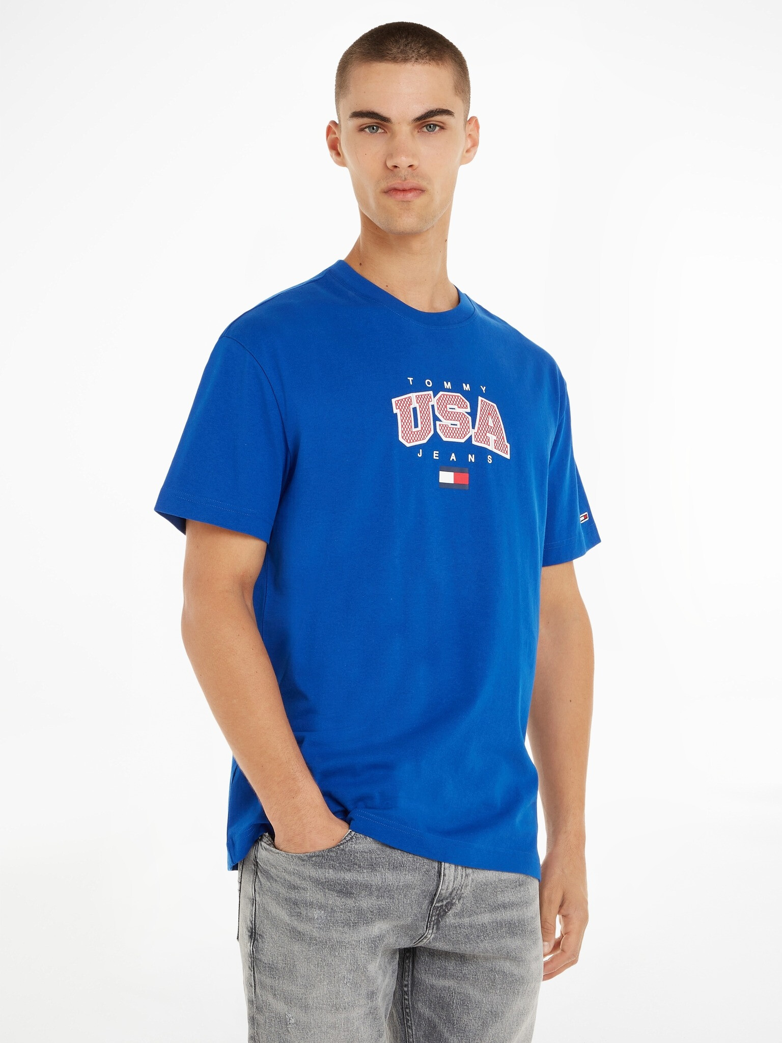 Tommy Jeans Modern Sport T-shirt Blue - Pepit.gr