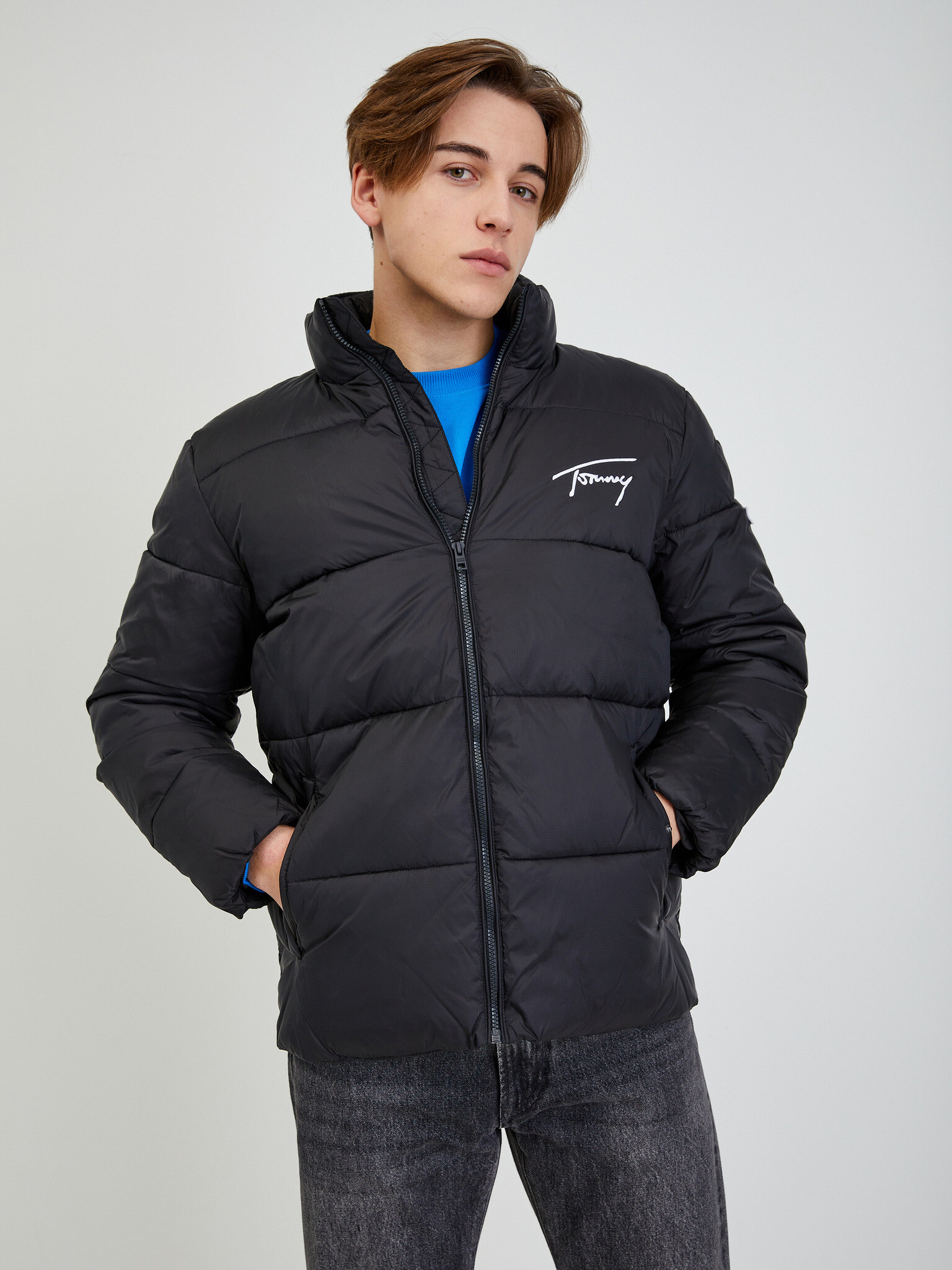 Tommy Jeans Signature Puffer Jacket Black - Pepit.gr