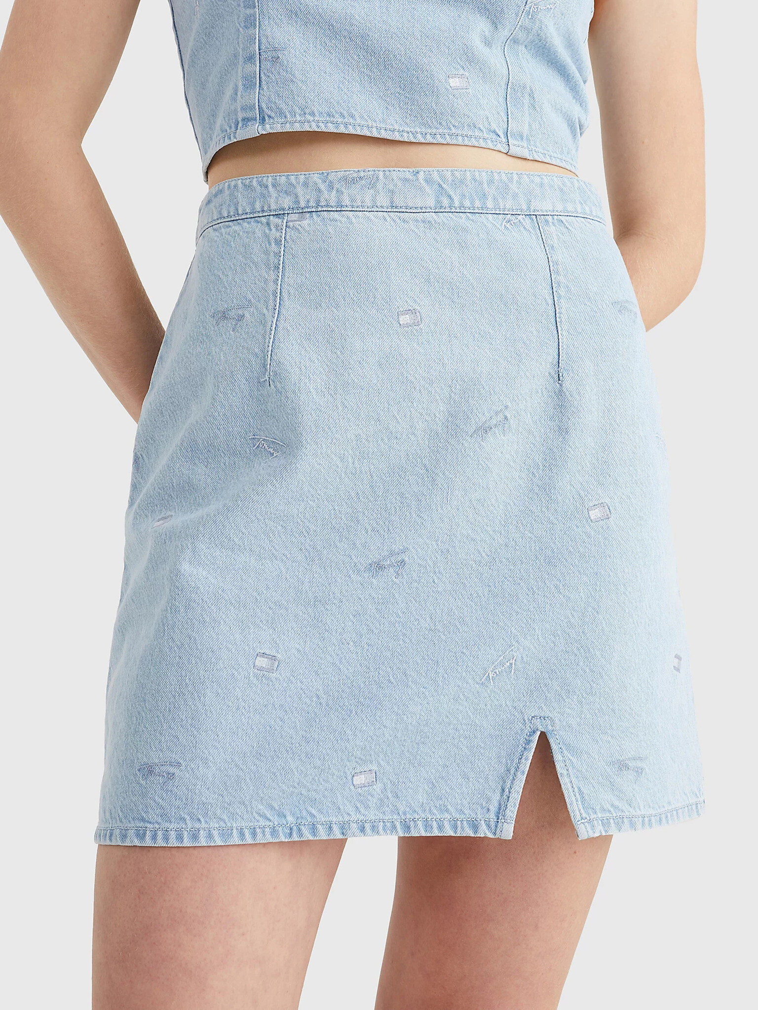 Tommy Jeans Skirt Blue - Pepit.gr