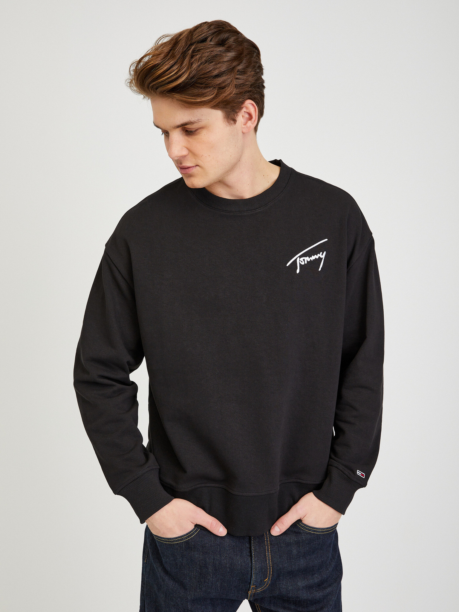 Tommy Jeans Sweatshirt Black - Pepit.gr