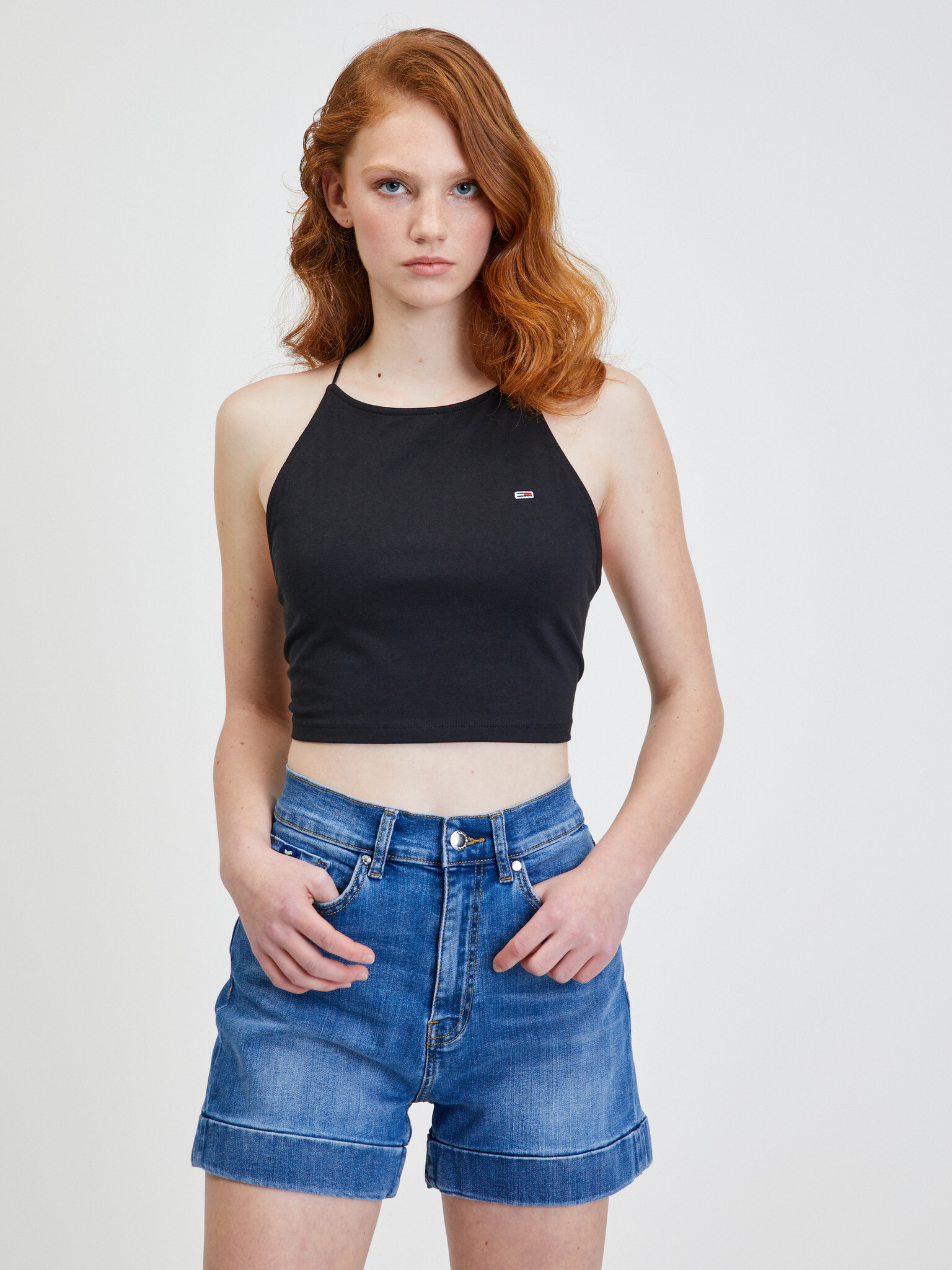 Tommy Jeans Top Black - Pepit.gr