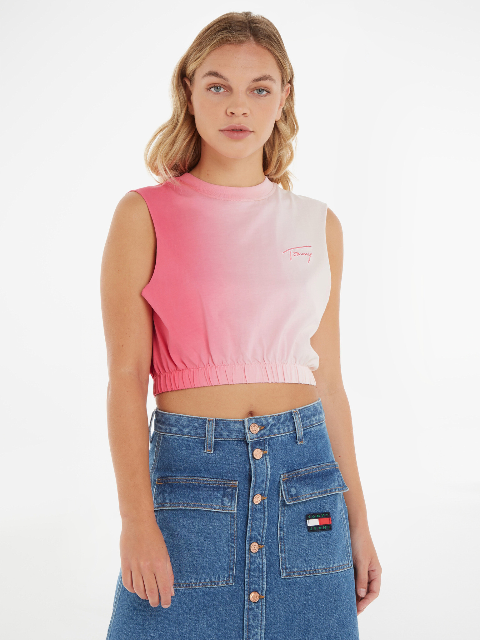 Tommy Jeans Top Pink - Pepit.gr