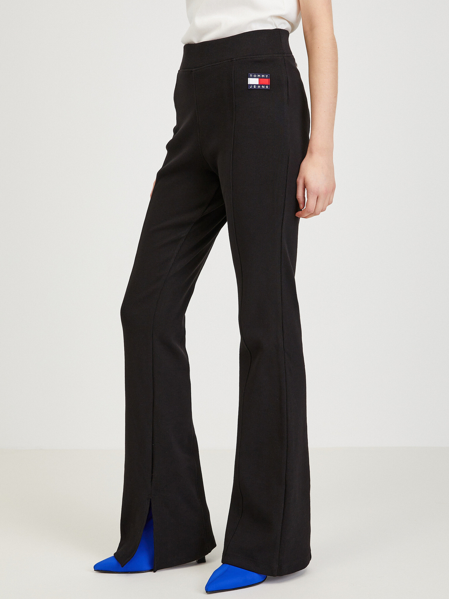 Tommy Jeans Trousers Black - Pepit.gr